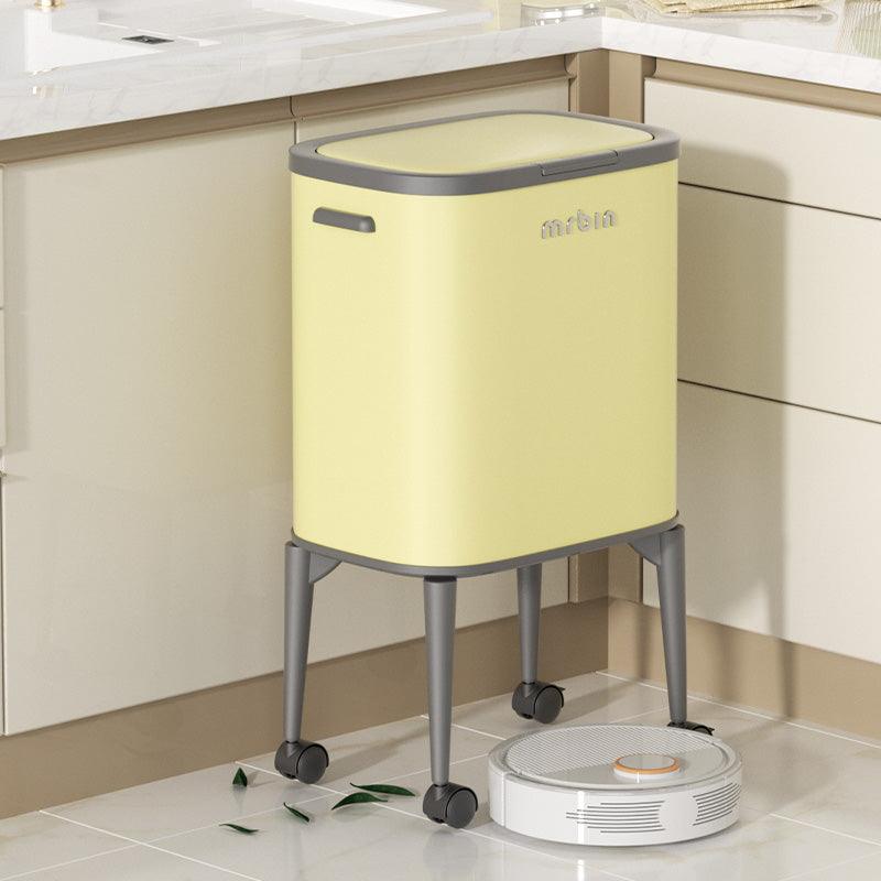 Large Capacity Kitchen Tall Bin with Wheels - High Foot Design for Easy Mobility | Perfect for Home, Office, and Restaurant Use