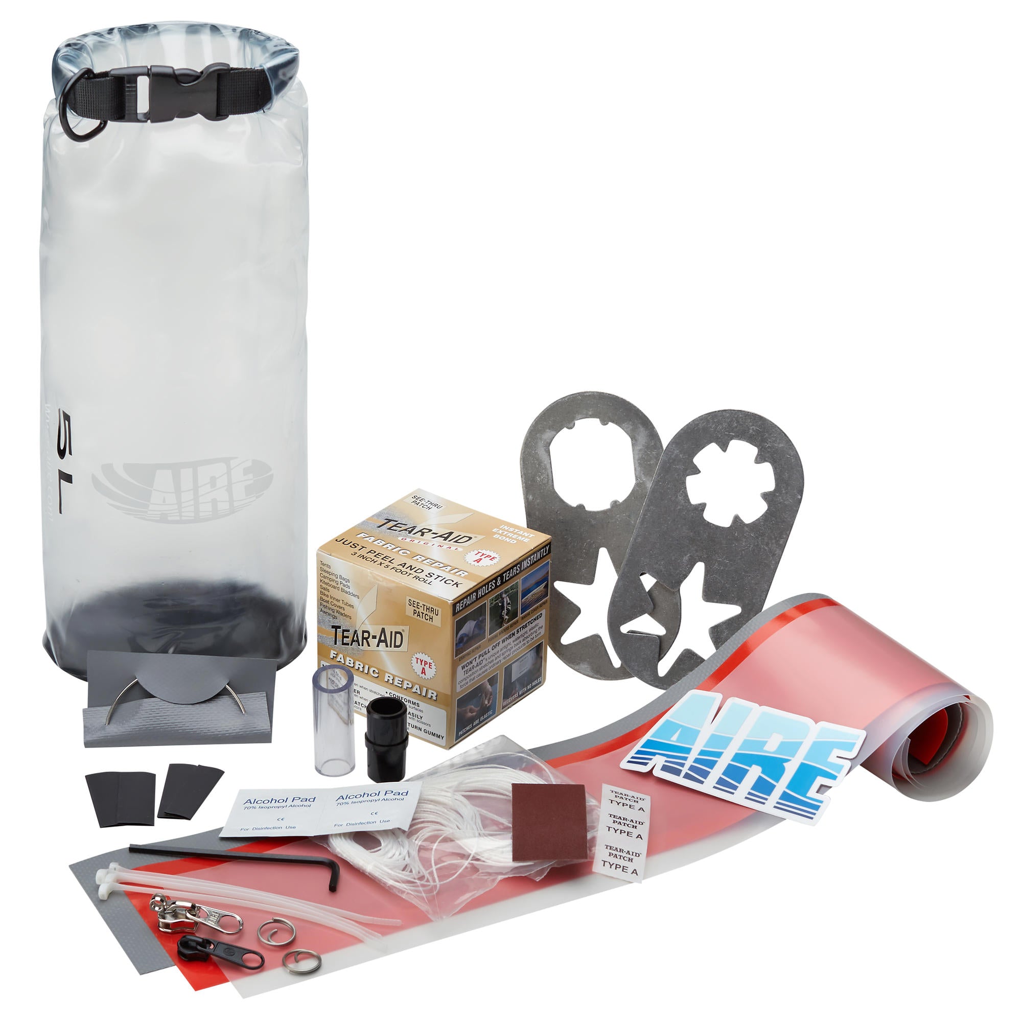 AIRE Inflatable Boat & Raft Repair Kit - Waterproof Patch Glue for PVC, Hypalon, Vinyl - Emergency Repair for Kayaks, Paddle Boards, Pool Toys - Perfect for Camping, Fishing & Water Sports