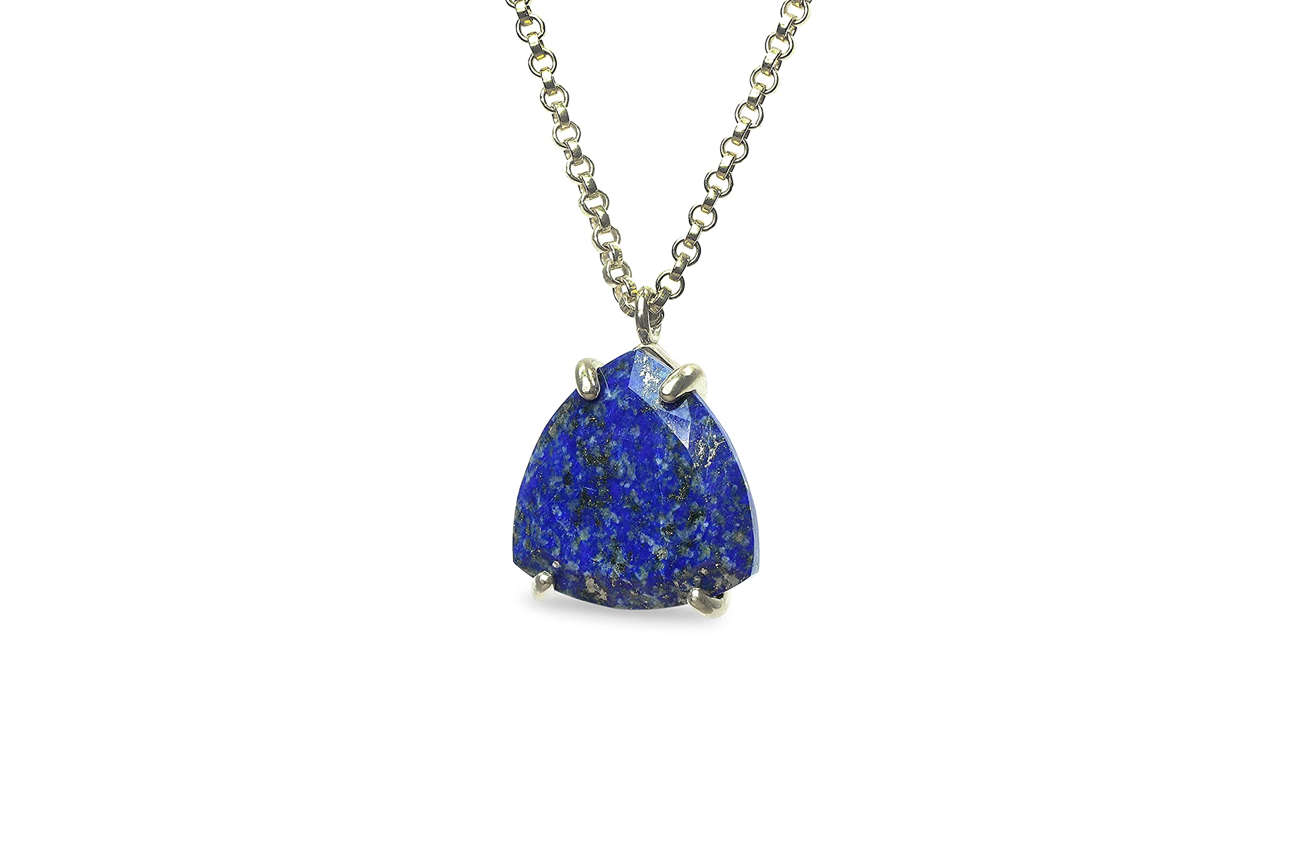 Lapis Lazuli Necklace Sterling Silver - Bohemian Jewelry for Women - Handmade Gift for Birthdays & Special Occasions