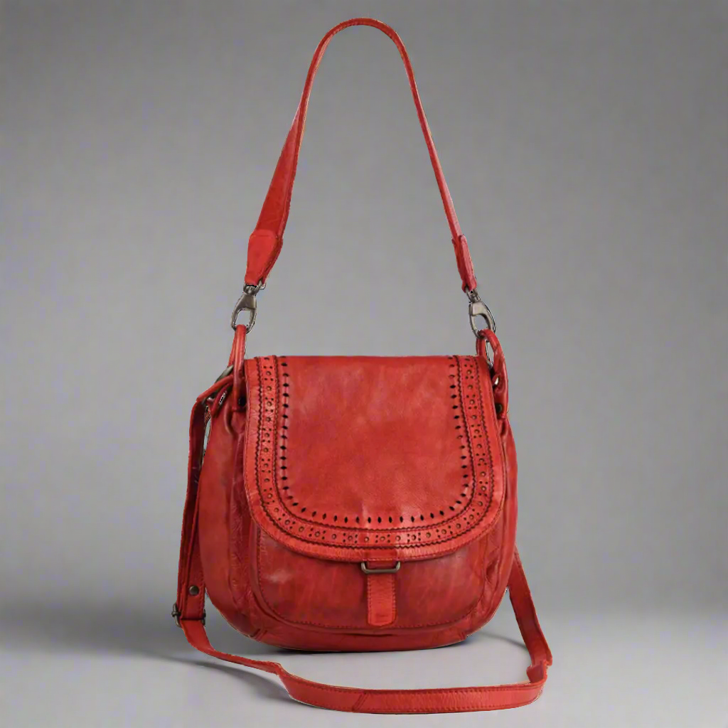 MET Crossbody Shoulder Bag for Women - Stylish Front Flap Cutout Design Leather Purse - Perfect for Travel, Work and Everyday Use