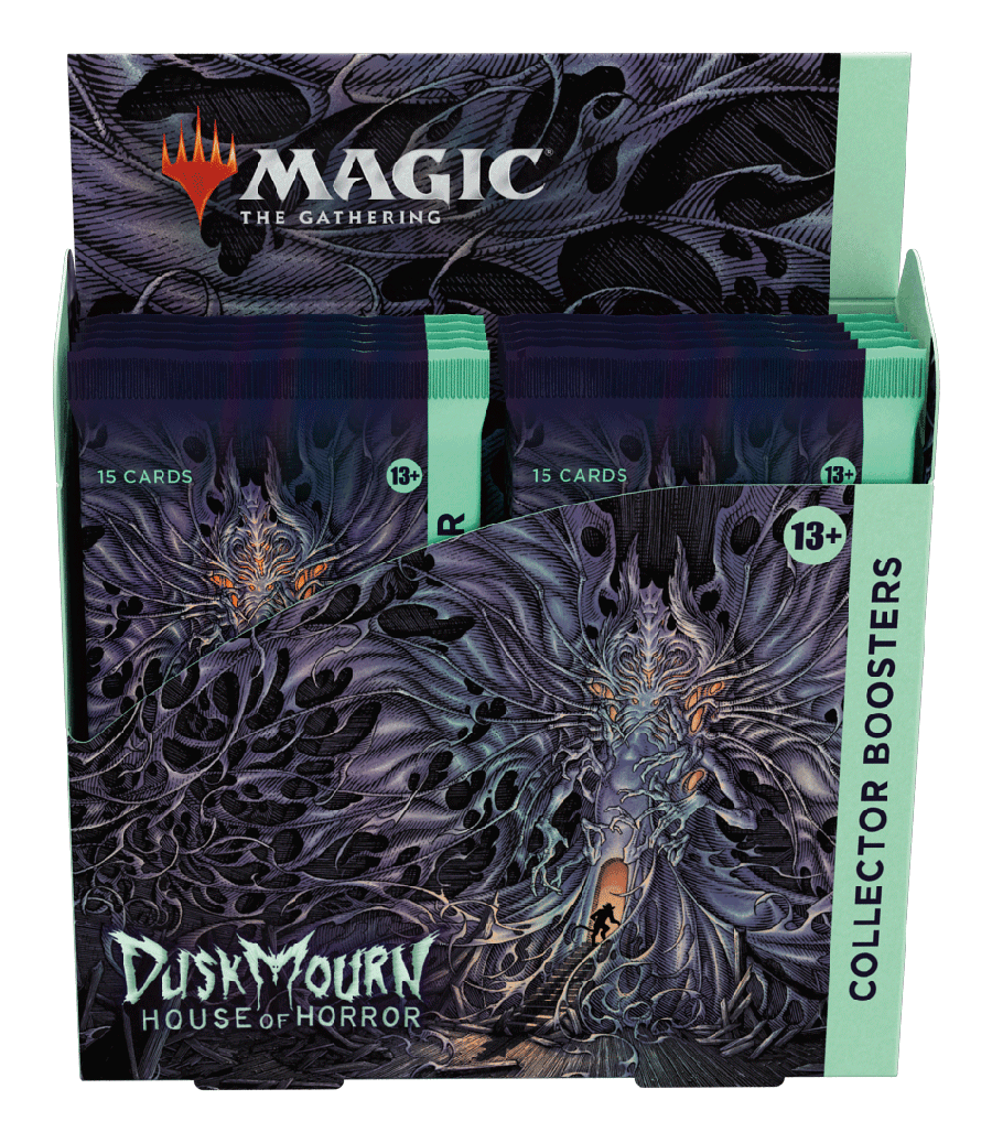 Magic: The Gathering Duskmourn: House of Horrors Collector Booster Box - 12 Packs | Horror-Themed MTG Cards for Collectors & Players | Perfect for Game Nights & Tournaments