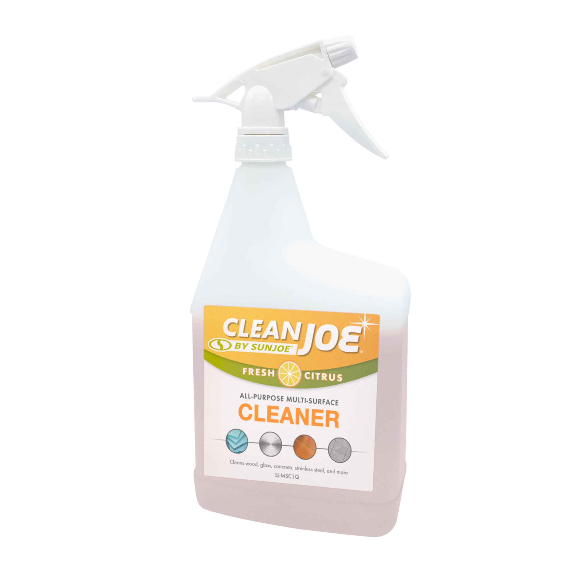 Clean Joe SJ MSC1Q Multi-Surface Cleaner Concentrate - 32 oz with Spray Bottle & Measuring Cup | All-Purpose Cleaning for Kitchen, Bathroom, Floors & More | Eco-Friendly Formula