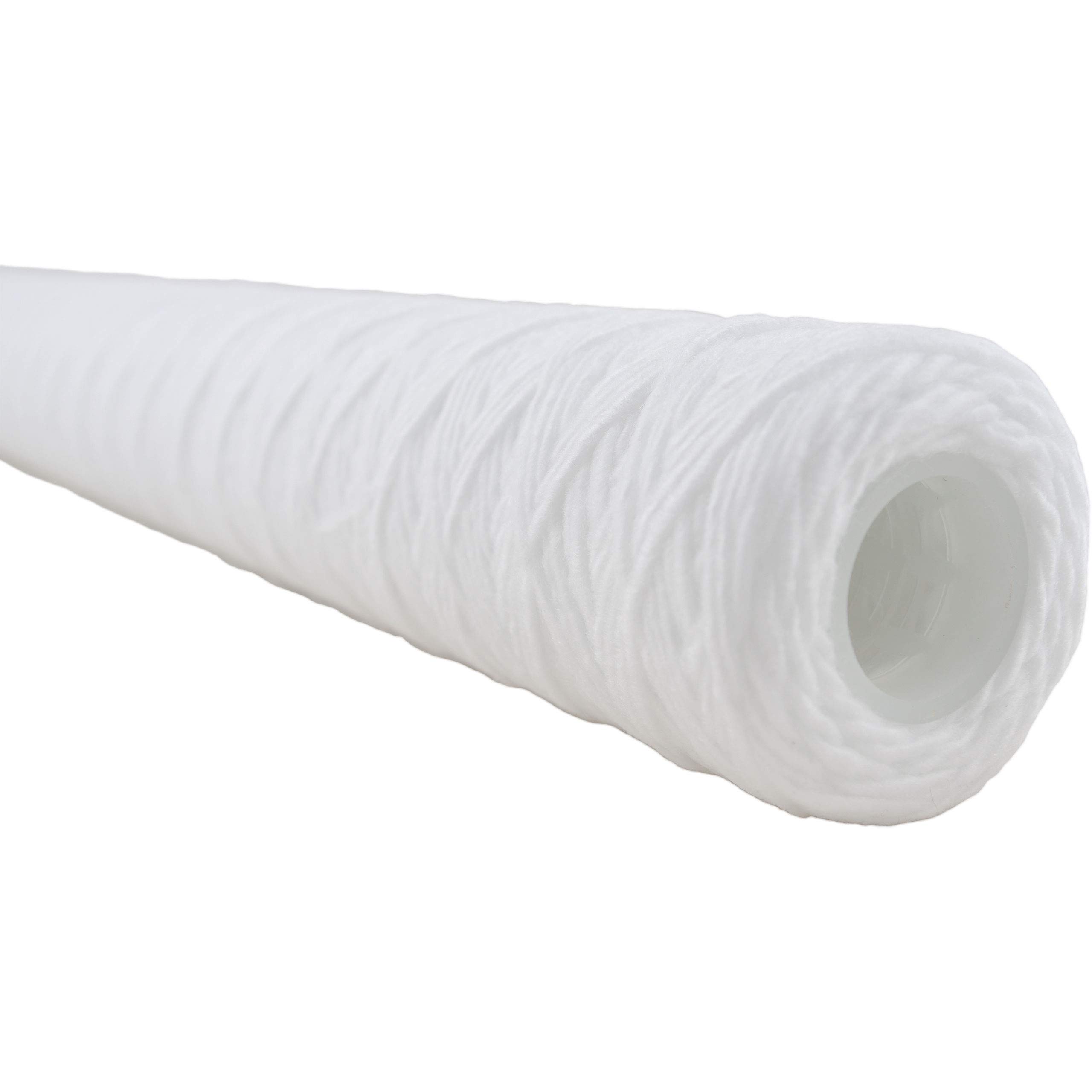 SpiroPure SP-CW5-40 40x2.5 5 Micron String-Wound Polypropylene Sediment Water Filter Cartridge (Case of 20) - Perfect for Whole House Water Filtration, Well Water Treatment, and Sediment Removal