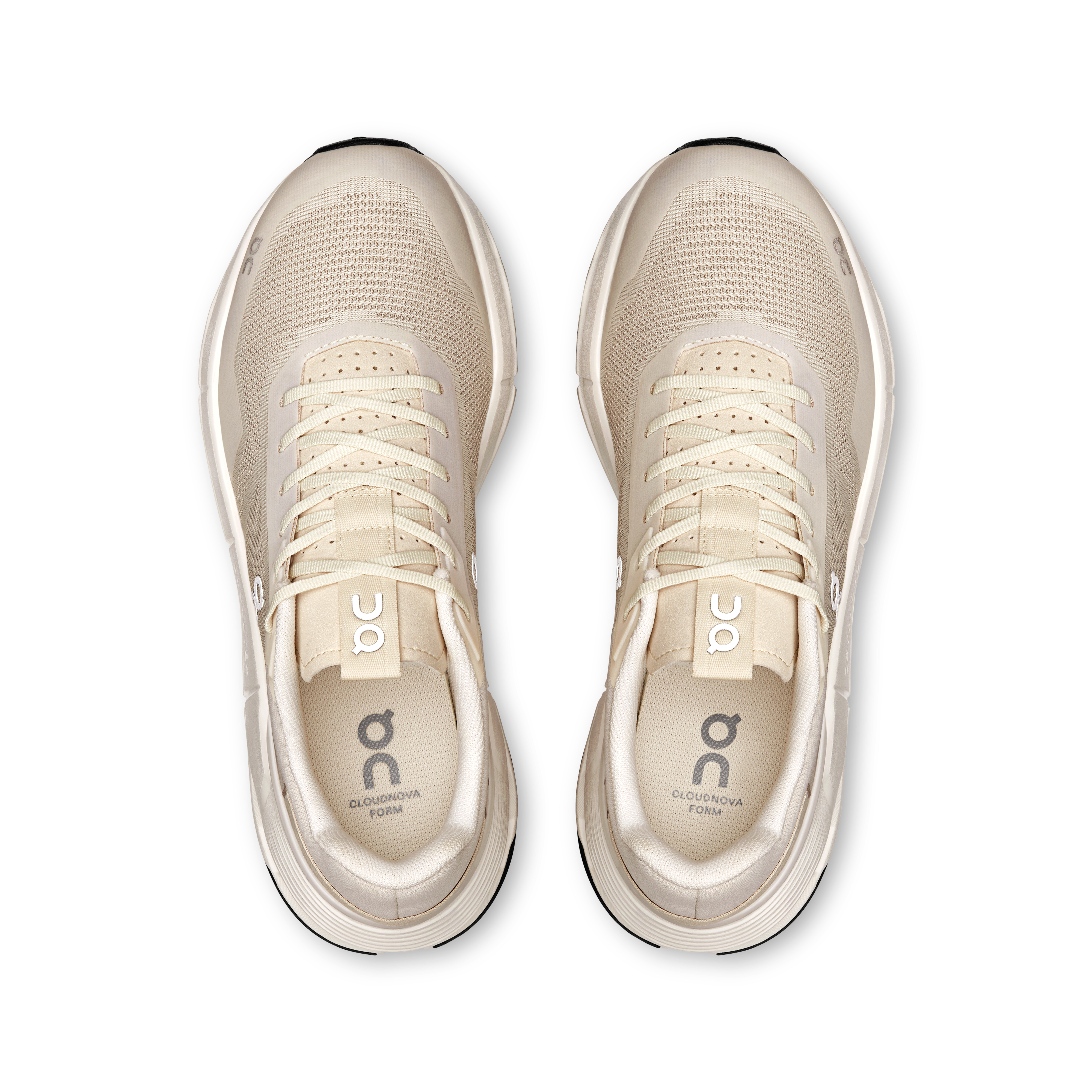 On Running Women's Cloudnova Form 2 TT Running Shoes - Lightweight & Cushioned for Women - Cream/Ivory - Perfect for Jogging, Gym Workouts & Everyday Comfort
