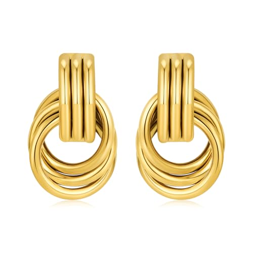 Gold Knot Earrings