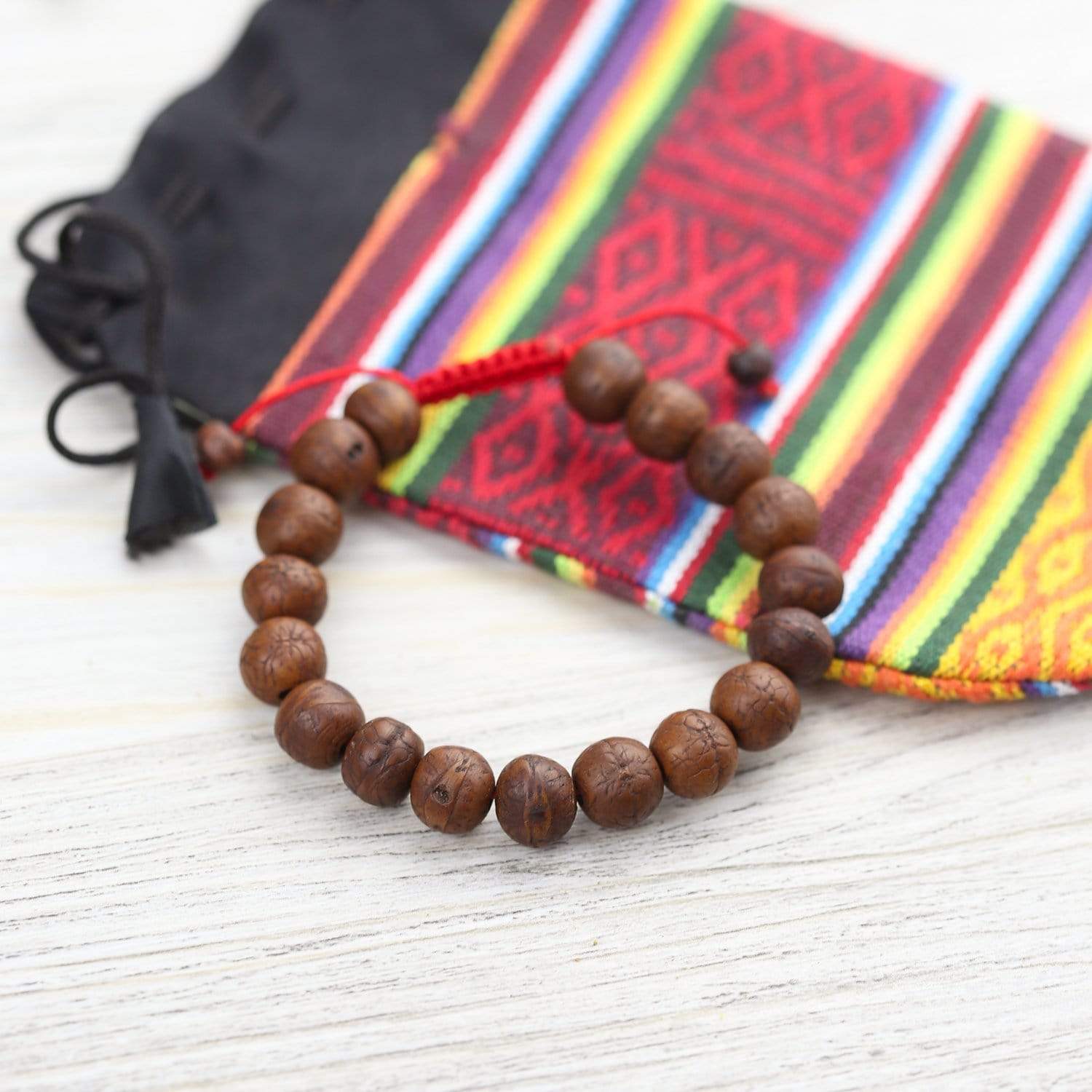 Handmade Antique Bodhi Seed Compassion Mala Bracelet - Buddhist Prayer Beads for Meditation, Yoga & Spiritual Healing