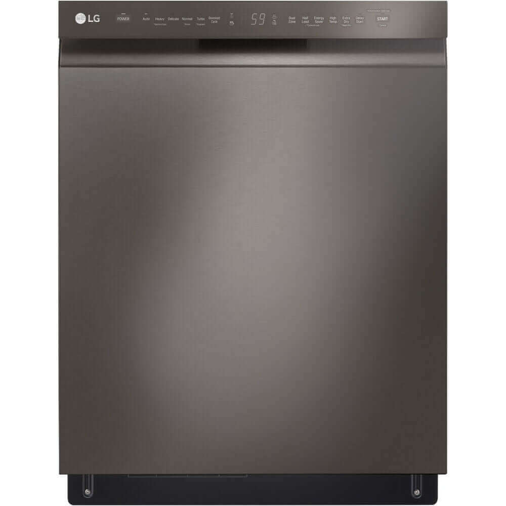 LG LDFN4542D 24-Inch Front Control Dishwasher with QuadWash Technology, 3rd Rack & Black Stainless Steel Finish - Perfect for Modern Kitchens and Large Family Meals