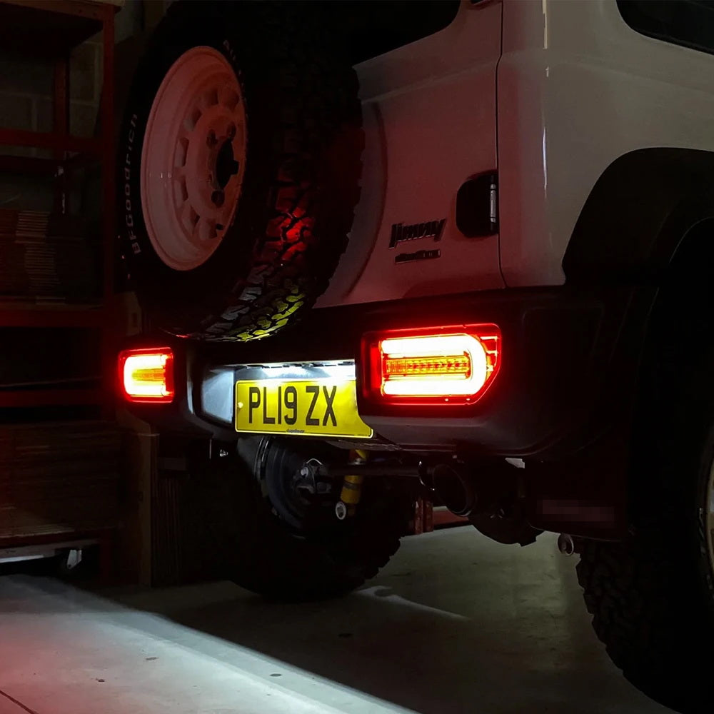 18 SMD White Full LED License Plate Lights for Suzuki Jimny, Grand Vitara, Swift - Bright & Durable Replacement Bulbs for Night Driving & Enhanced Visibility