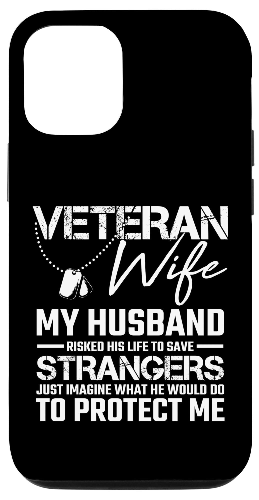 iPhone 12/12 Pro Military Themed Phone Case - Army Veteran Wife Husband Soldier Gift - Perfect for Military Appreciation, Deployment Gifts & Patriotic Present