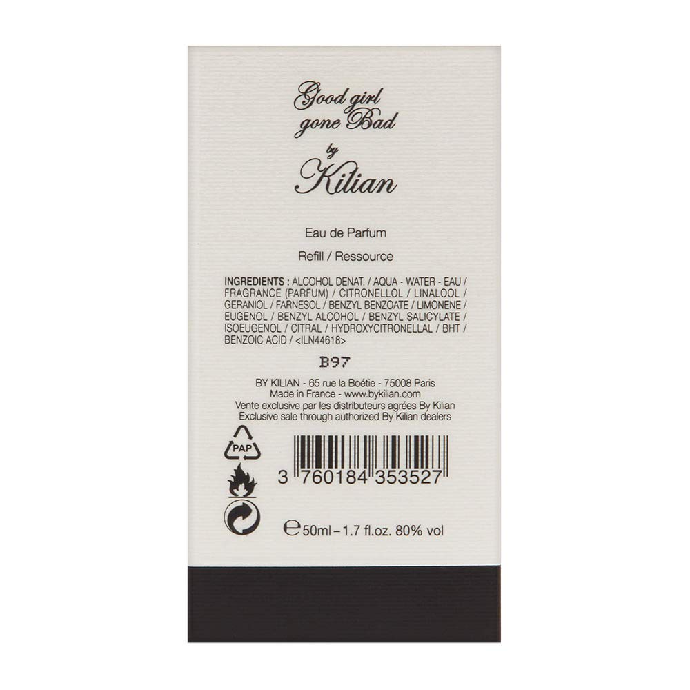 Kilian Good Girls Gone Bad Eau de Parfum Refill - 1.7 oz / 50ml Luxury Perfume Spray for Women | Evening Out, Date Night & Special Occasions