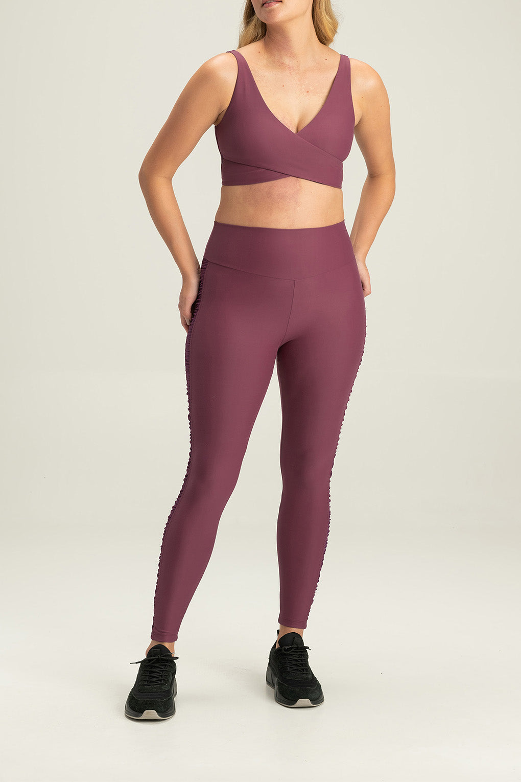 High Support Fuse Wrap Sports Bra for Women - Seamless Workout Top for Running, Yoga & Gym - Moisture Wicking & Breathable Activewear