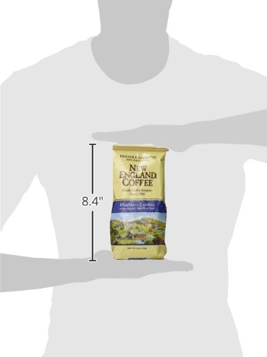 New England Coffee Blueberry Cobbler Medium Roast Ground Coffee - 11oz Bag (Pack of 1) | Fresh Aroma, Rich Flavor | Perfect for Breakfast, Office & Gift Giving