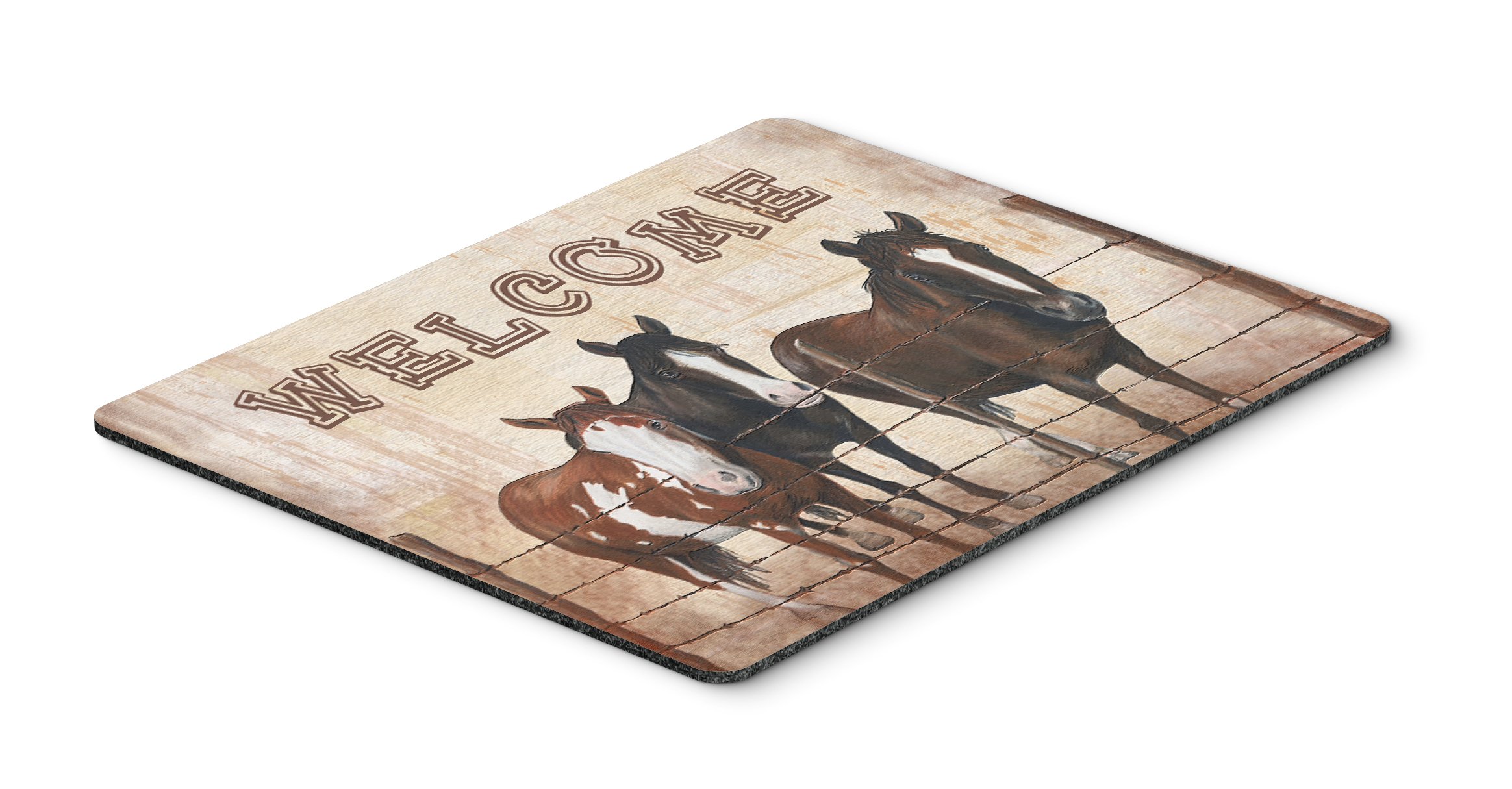 Caroline's Treasures SB3059MP Washable Large Mouse Pad with Horse Design - Non-Slip Desk Mat for Home Office, Gaming & Computer Work | Perfect as Hot Pad, Trivet or Decorative Welcome Mat