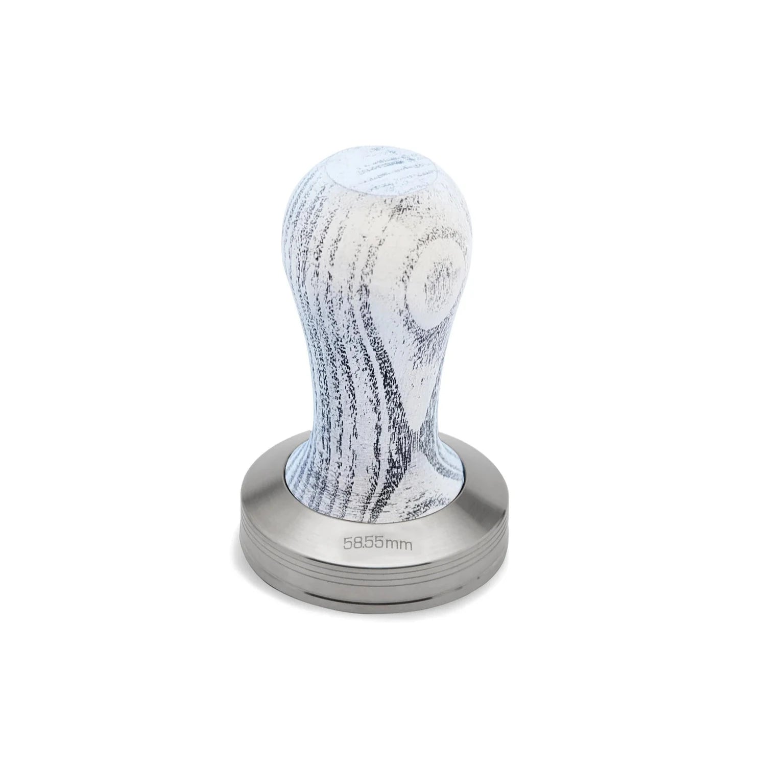 Premium Lelit 58mm Stainless Steel Espresso Tamper with Ergonomic Ash Wood Handle - Perfect for Home Baristas & Professional Coffee Shops