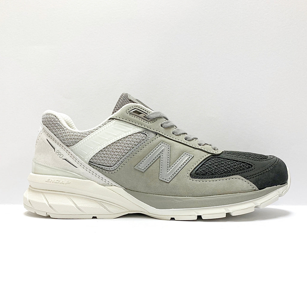 New Balance M990BM5 Grey White Black Running Shoes - Made in USA M990V5 for Men, Comfortable & Durable for Jogging, Walking & Workouts