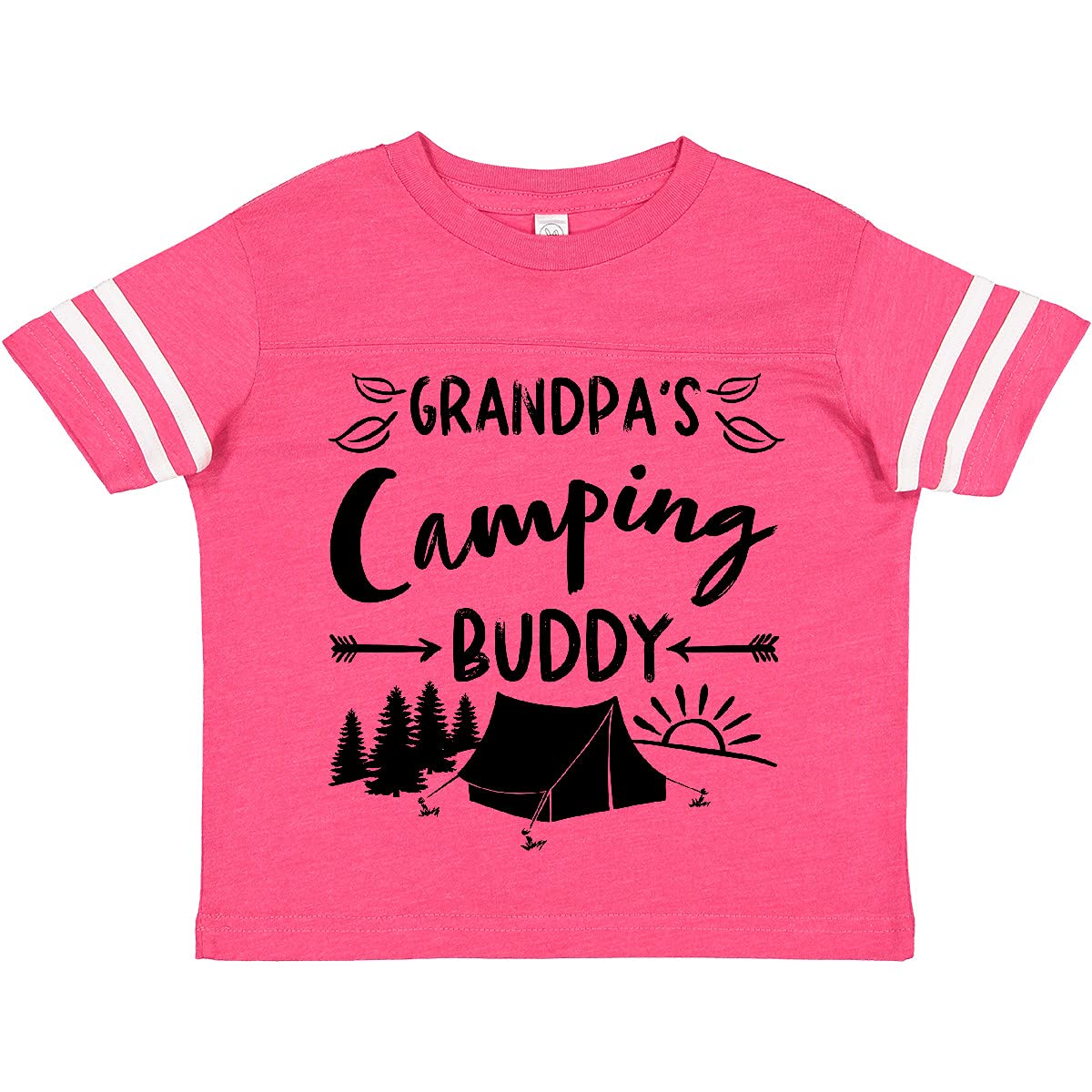 Grandpa's Camping Buddy Toddler T-Shirt - Cute Kids Camping Tee for Outdoor Adventures & Family Bonding