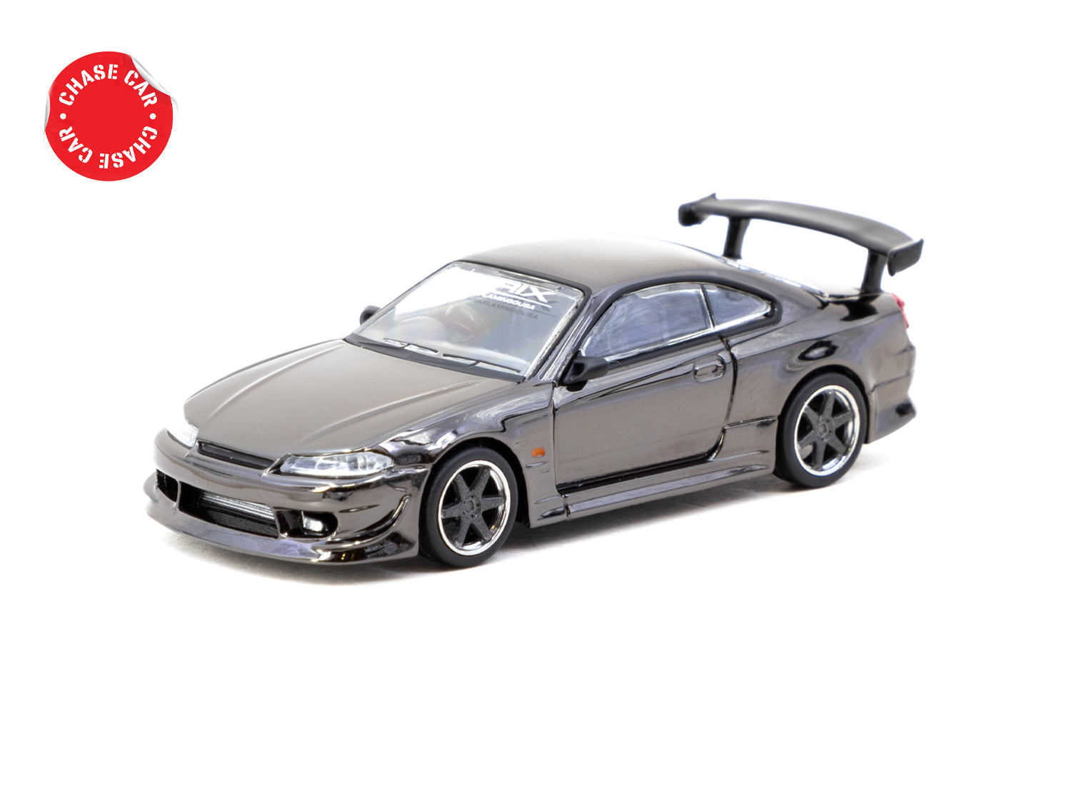 Tarmac Works X PRIX 1/64 Scale Diecast Model - Nissan Silvia S15 TONNDERU GLOBAL64 Collectible Car for Display & Racing Enthusiasts - Perfect for Home Decor, Office Display & RC Car Racing Scenes
