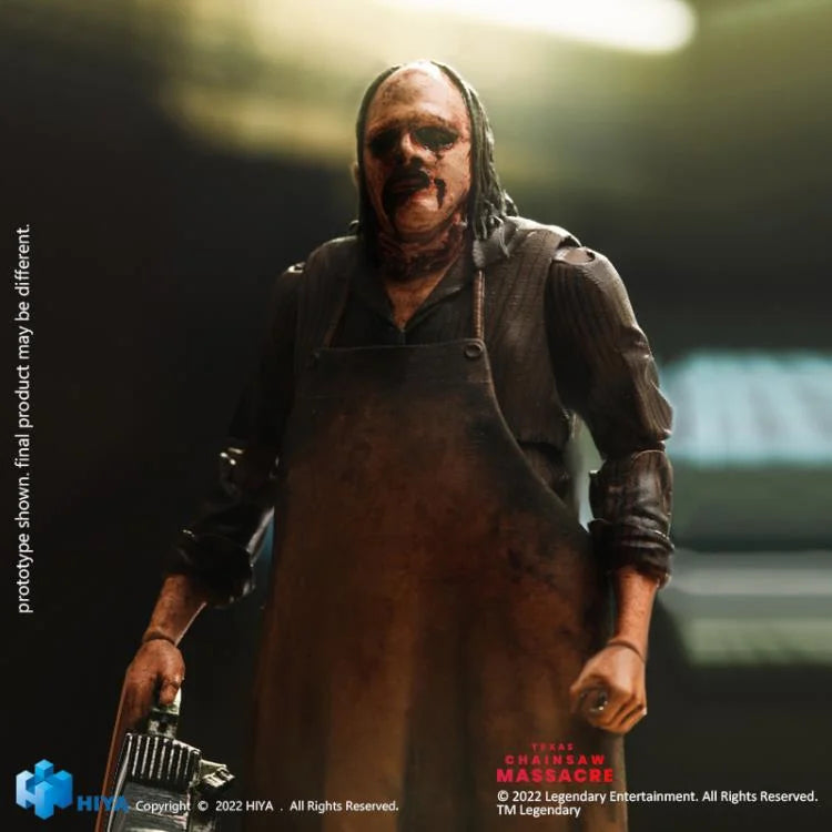 Hiya Toys Texas Chainsaw Massacre (2022) Leatherface 1/18 Scale Action Figure - Collectible Horror Movie Character Model for Display & Diorama Scenes