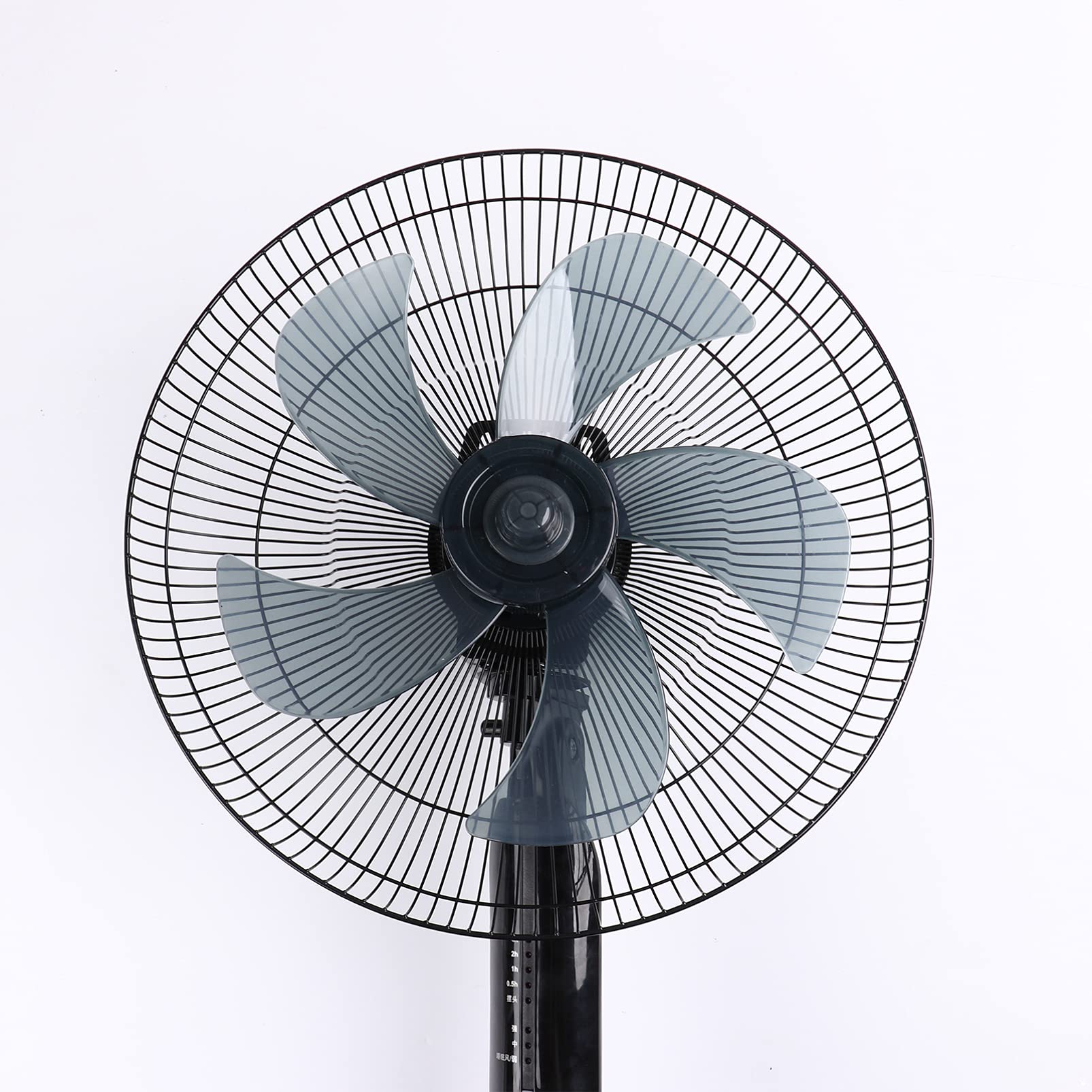 12/14 Inch Universal Plastic Fan Blade Replacement with Nut Cover - Compatible with Household Standing Pedestal Fans & Table Fans - Durable Gray B 12 Inch - Perfect for Home, Office, and Outdoor Cooling