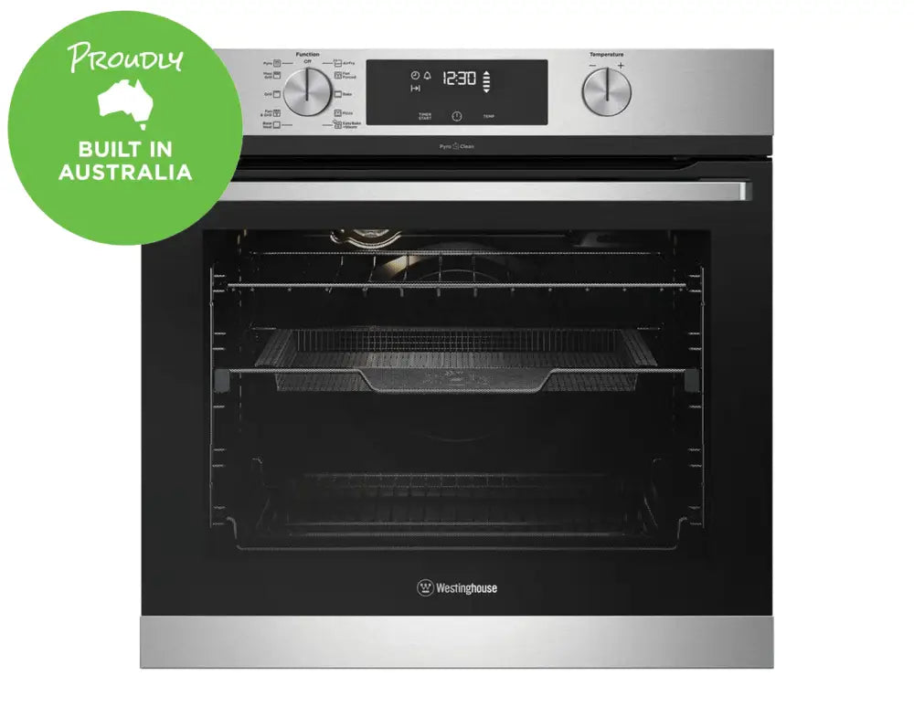 Westinghouse WVEP617SC 60cm Multi-Function 10 Pyrolytic Oven with AirFry - Perfect for Baking, Roasting & Air Frying - Ideal for Home Kitchens & Professional Chefs