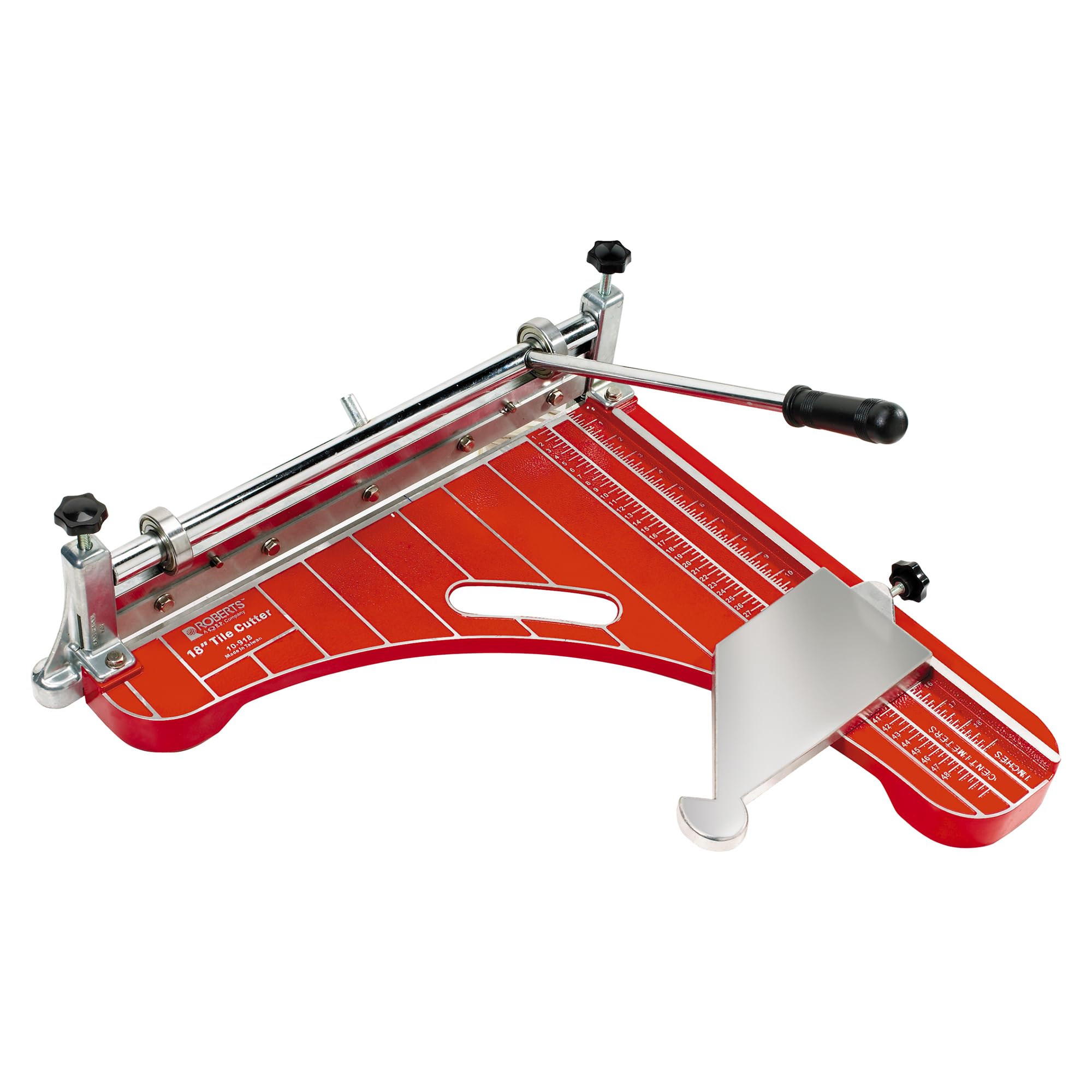ROBERTS 10-918 18-Inch Professional VCT & Luxury Vinyl Tile Cutter - Heavy Duty Vinyl Composition Tile Cutting Tool for Flooring Installation & DIY Projects