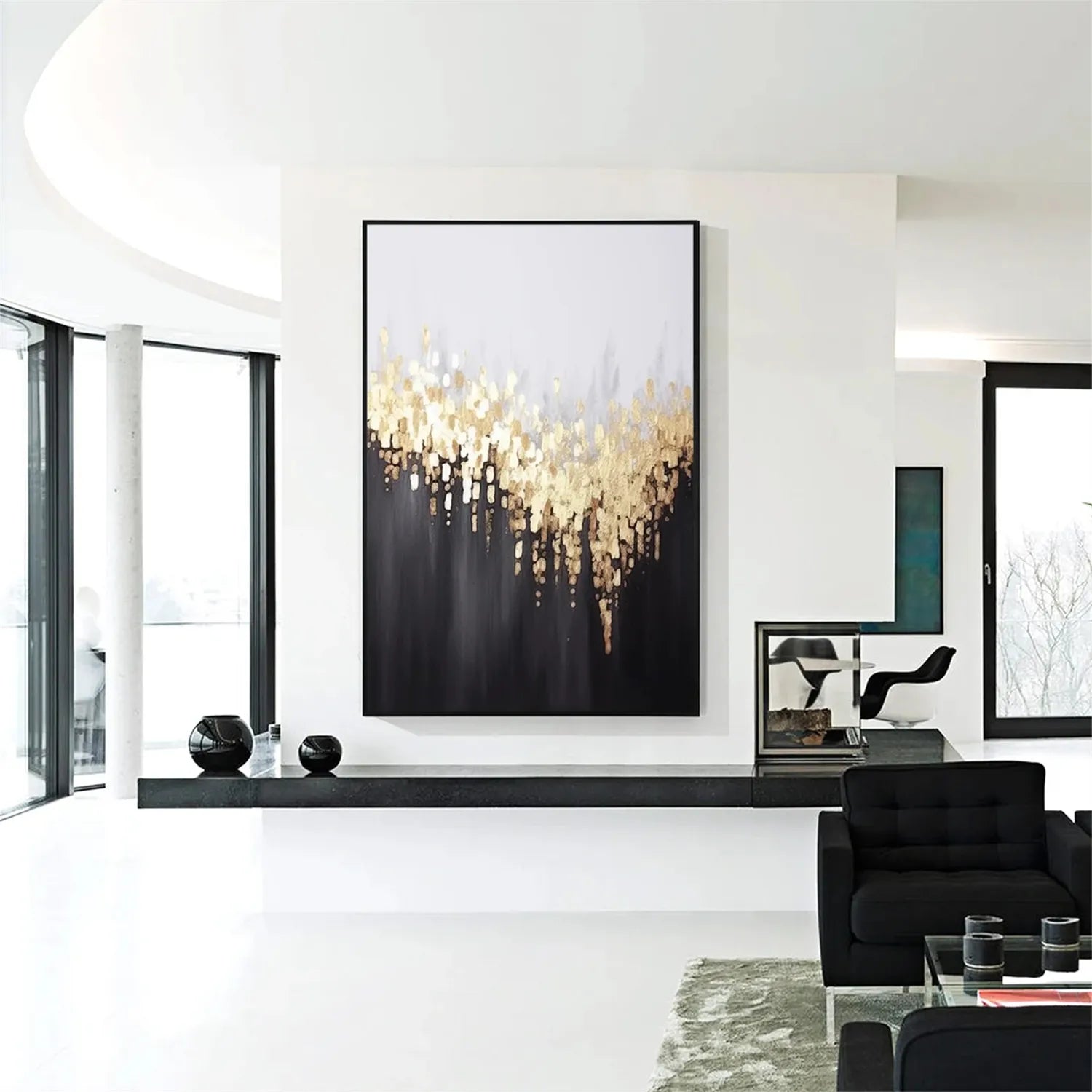 Abstract Painting #AB 233 - Modern Wall Art for Home & Office Decor - Perfect for Living Room, Bedroom, or Workspace