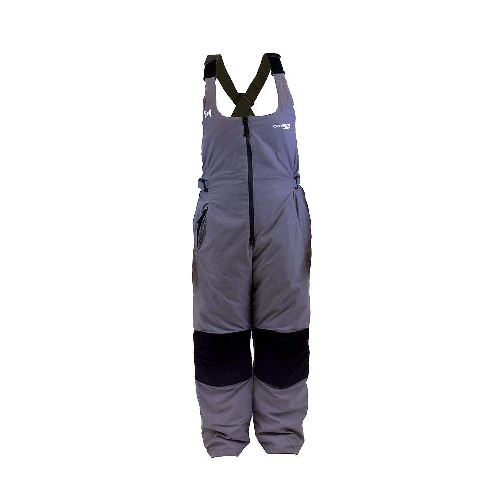 Clam Women's Glacier Float Bib - Ice Armor Fishing Bib for Cold Weather, Grey (XL 12773-12779) - Waterproof & Insulated Winter Fishing Gear for Ice Fishing & Outdoor Activities