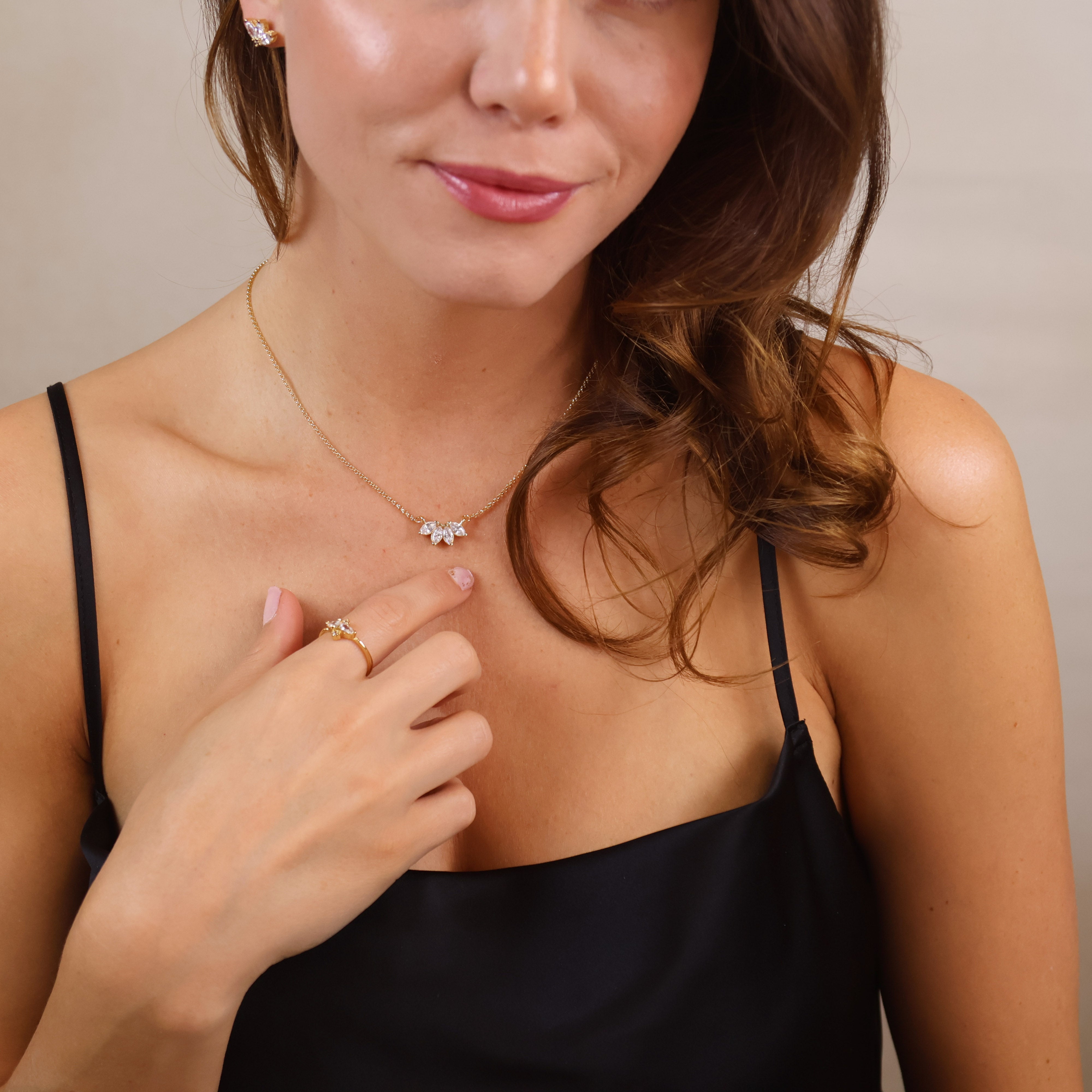 18K Gold Filled CZ Lotus Pendant Necklace for Women - Elegant Floral Jewelry Gift for Birthday, Anniversary & Special Occasions