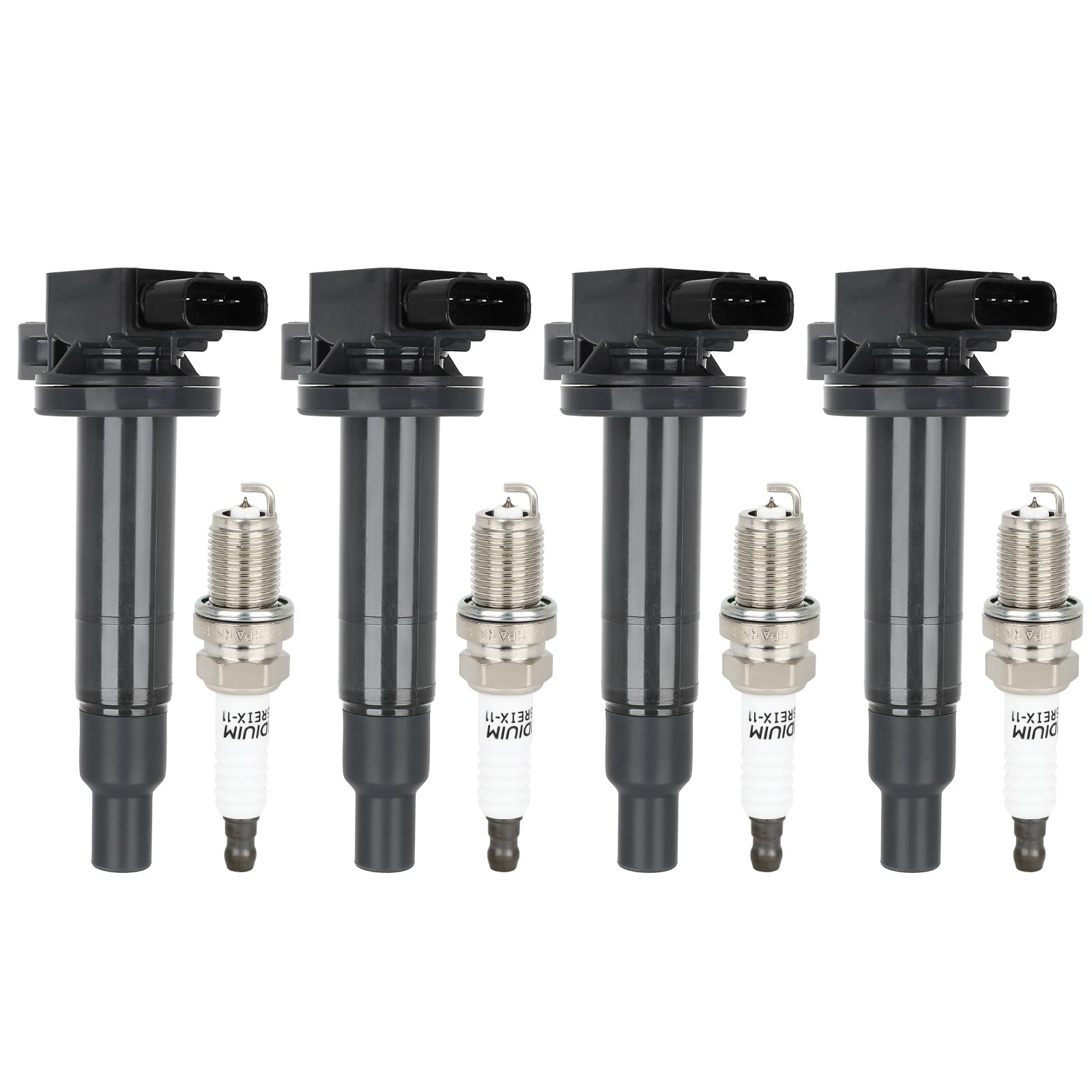 High Performance Ignition Coil with Spark Plug Compatible with Toyota Yaris 2004-2006, Scion xB xA 2006-2018 - Direct Replacement for OE UF316 9008019021 9091902240 9091902265 - Perfect for Engine Tune-Ups & Performance Upgrades