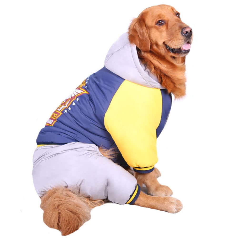 HUANSUN Thick Warm Dog Coat for Medium & Large Dogs - Winter & Autumn Pet Apparel with Four Legs - Perfect for Cold Weather Walks & Outdoor Adventures