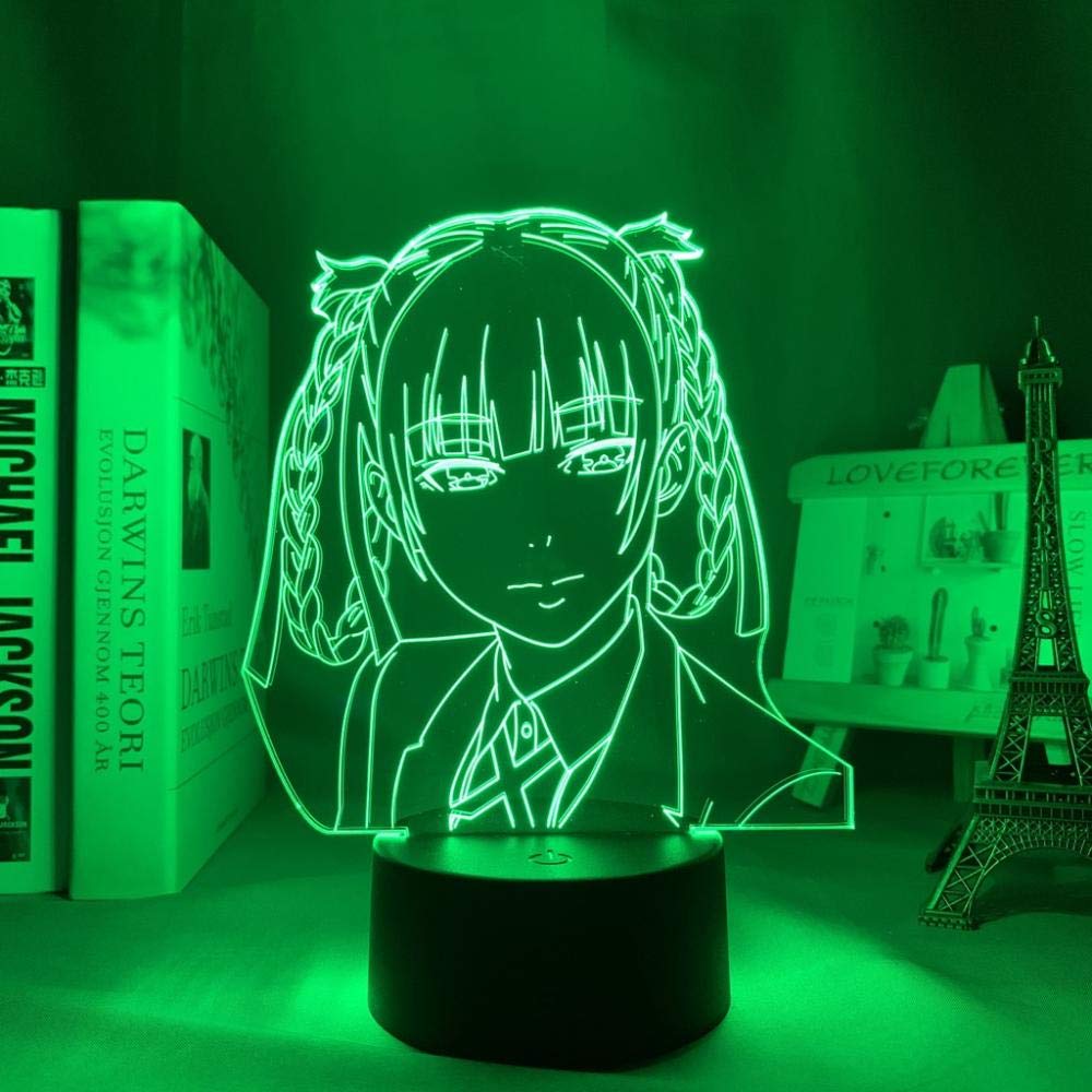 Anime Waifu Figure Night Light - Kirari Momobami Illusion Lamp with 7 Color Changing Modes, Manga-Themed Bedroom Decor & Desk Lamp - Perfect for Anime Fans, Gift Ideas, and Cozy Nighttime Ambiance