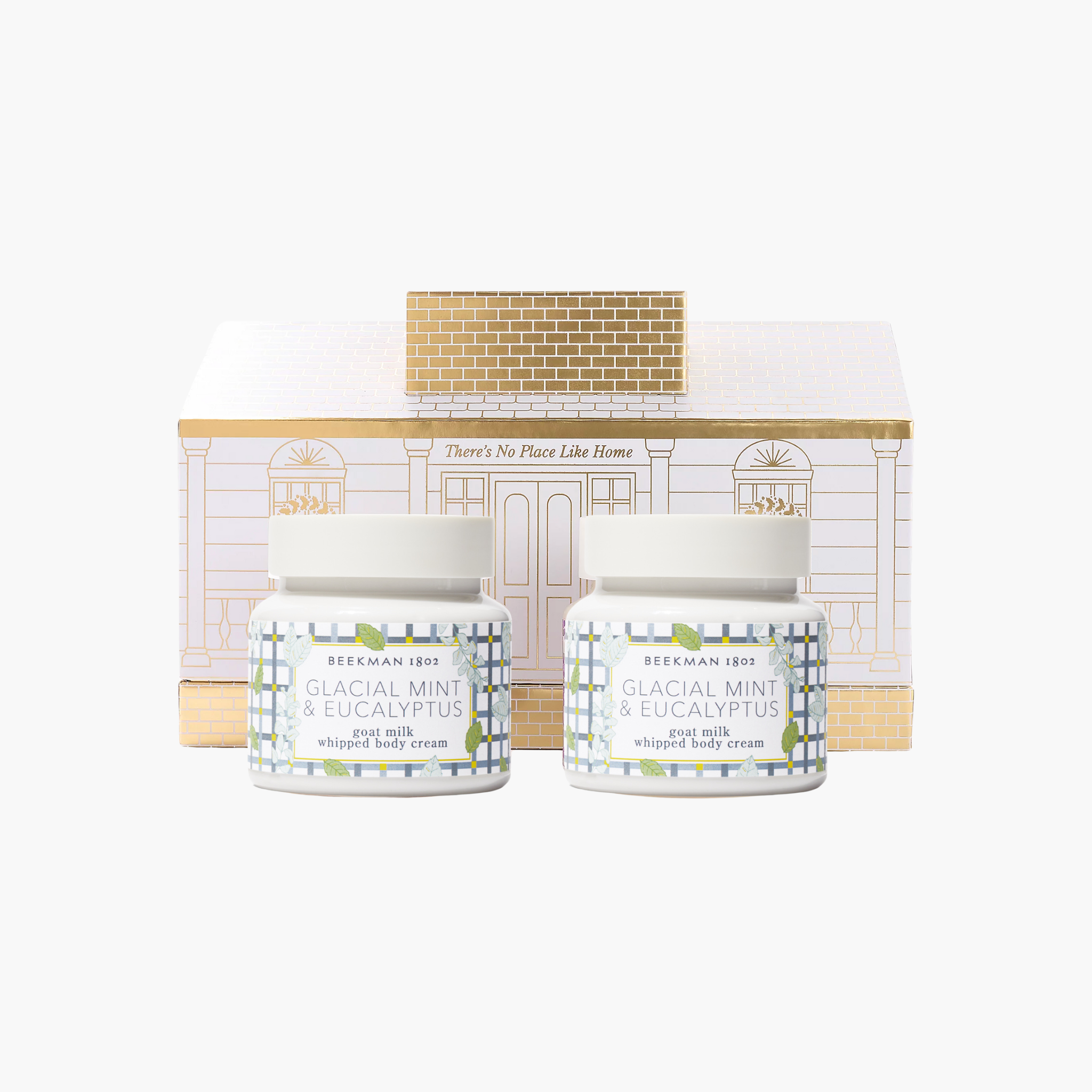 Glacial Mint & Eucalyptus Whipped Body Cream Set of 2 - Ultra Hydrating Moisturizer for Dry Skin - Perfect for Spa Day & Relaxation at Home