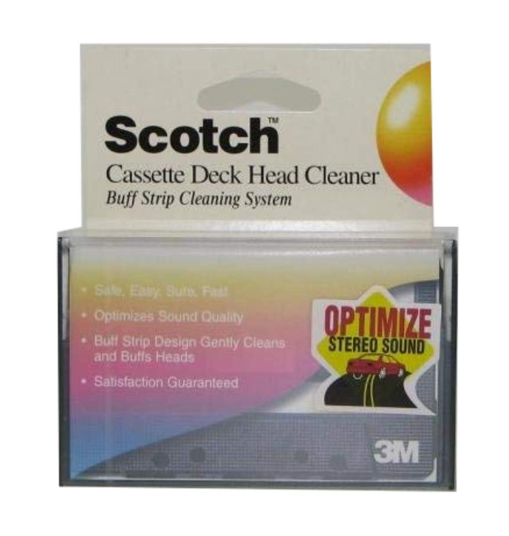 3M Scotch Cassette Deck Head Cleaner Buff Strip – Professional Cleaning System for Audio Equipment – Perfect for Vintage Tape Players & Recorders