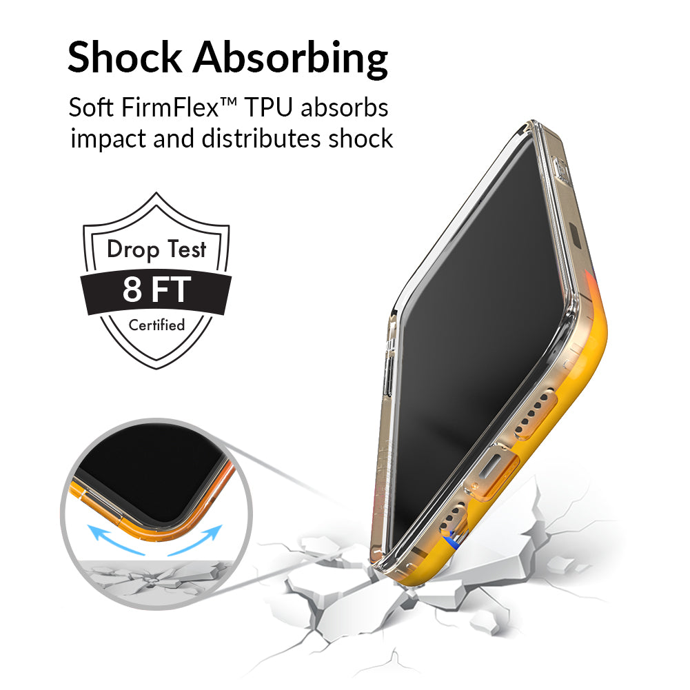 Flames Clear iPhone Case - Durable Protective Cover for iPhone 12/13/14/15 Pro Max - Slim Scratch-Resistant Shockproof Phone Case - Perfect for Daily Use, Travel & Outdoor Activities