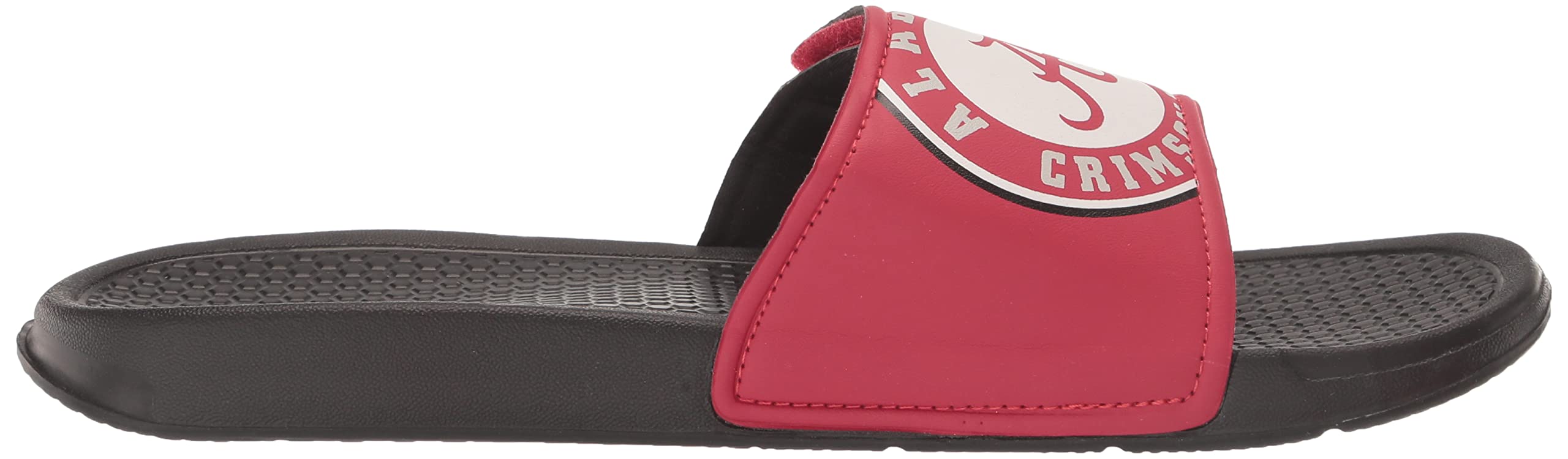 NCAA Men's Cropped Big Logo Slides - Comfortable Casual Slide Sandals for Home, Pool, Beach & Gym Wear