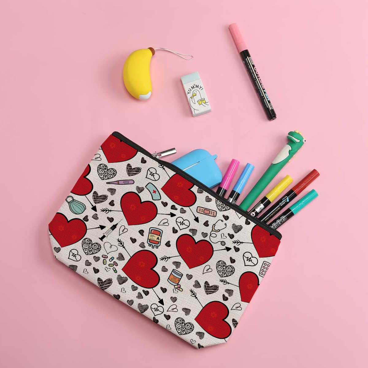 Nurse Gifts Makeup Bag - Stylish Nursing Accessories for Work, Nurse Week Appreciation, Graduation, Birthday, Christmas & Nurse Day - Perfect for Women, Best Friends & Coworkers - Ideal for Daily Use, Travel & Hospital Shifts