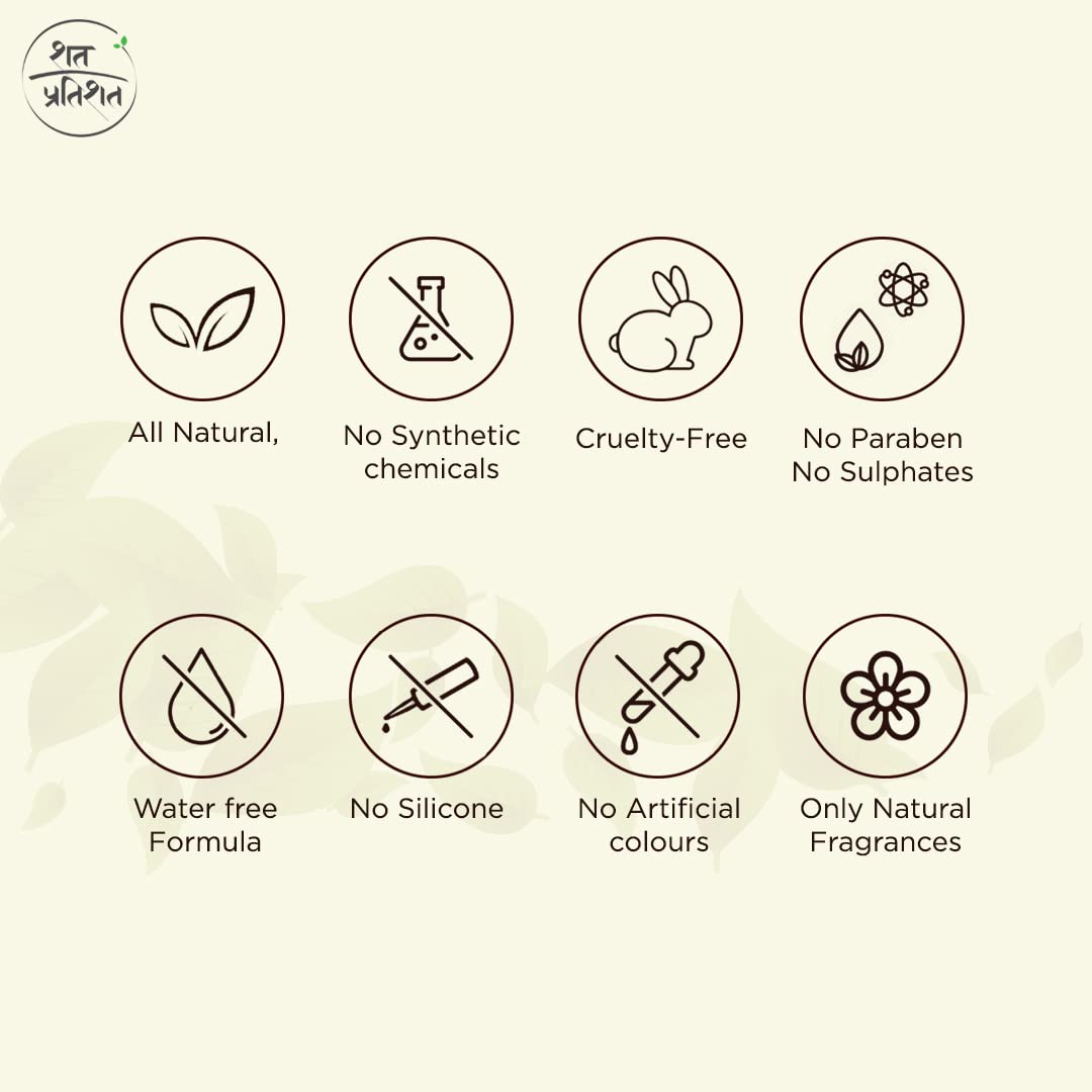 100% Natural Shat Pratishat Face Cream Moisturizer (100g) with Cedarwood & Neroli Essential Oil | Chemical-Free Skincare | Hydrating & Nourishing for Dry Skin | Perfect for Daily Use & Nighttime Routine