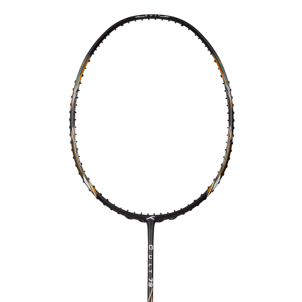 HNDRD Cult 79 Professional Badminton Racket - Pre-Strung Carbon Fiber Shuttlecock Racket for Adults & Teens - Perfect for Tournaments, Training & Backyard Games