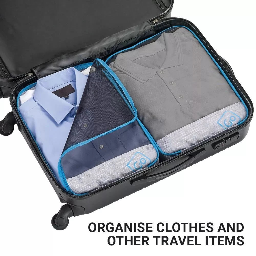 Go Travel Twin Packing Cubes - Lightweight Travel Organizers for Luggage & Suitcases | Perfect for Business Trips, Vacations & Weekend Getaways