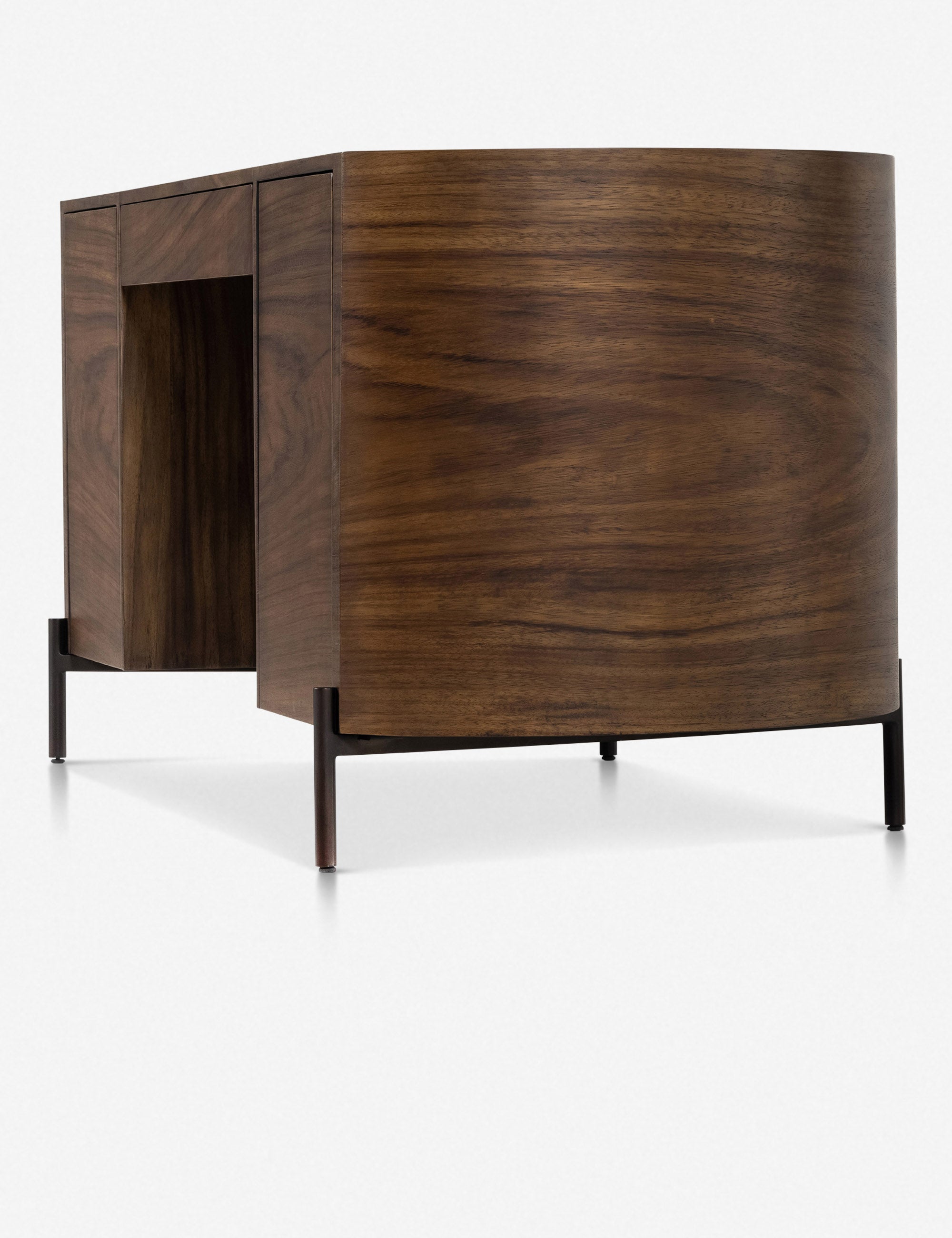 Emmanuel Desk - Modern Home Office Desk with Storage, Ergonomic Design for Work & Study | Perfect for Small Spaces, Apartments & Dorm Rooms