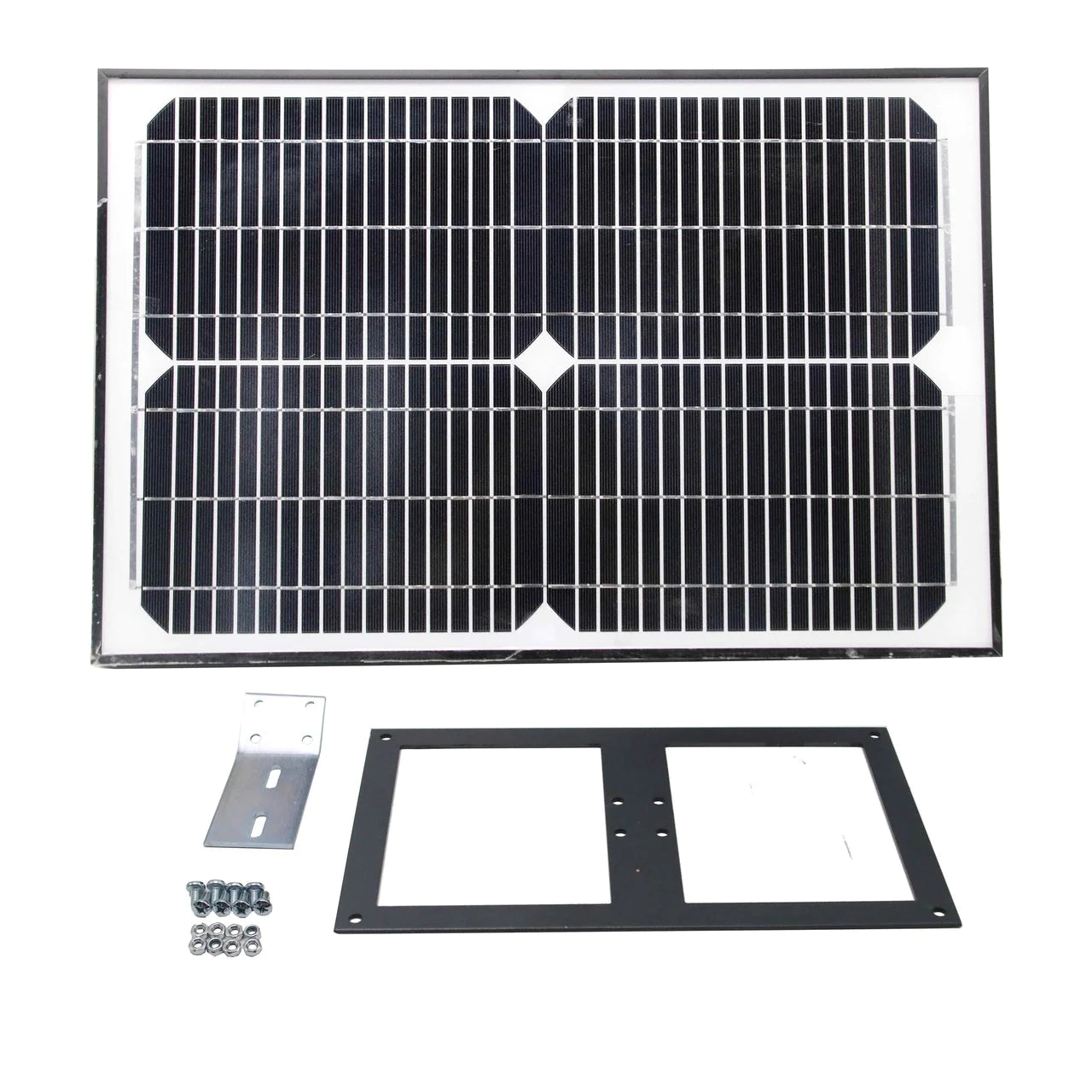 Aleko GG900/AS900 Dual Swing Gate Opener with Solar Kit - 50W AC/DC Automatic Driveway Gate Motor for Home Security & Farm Access