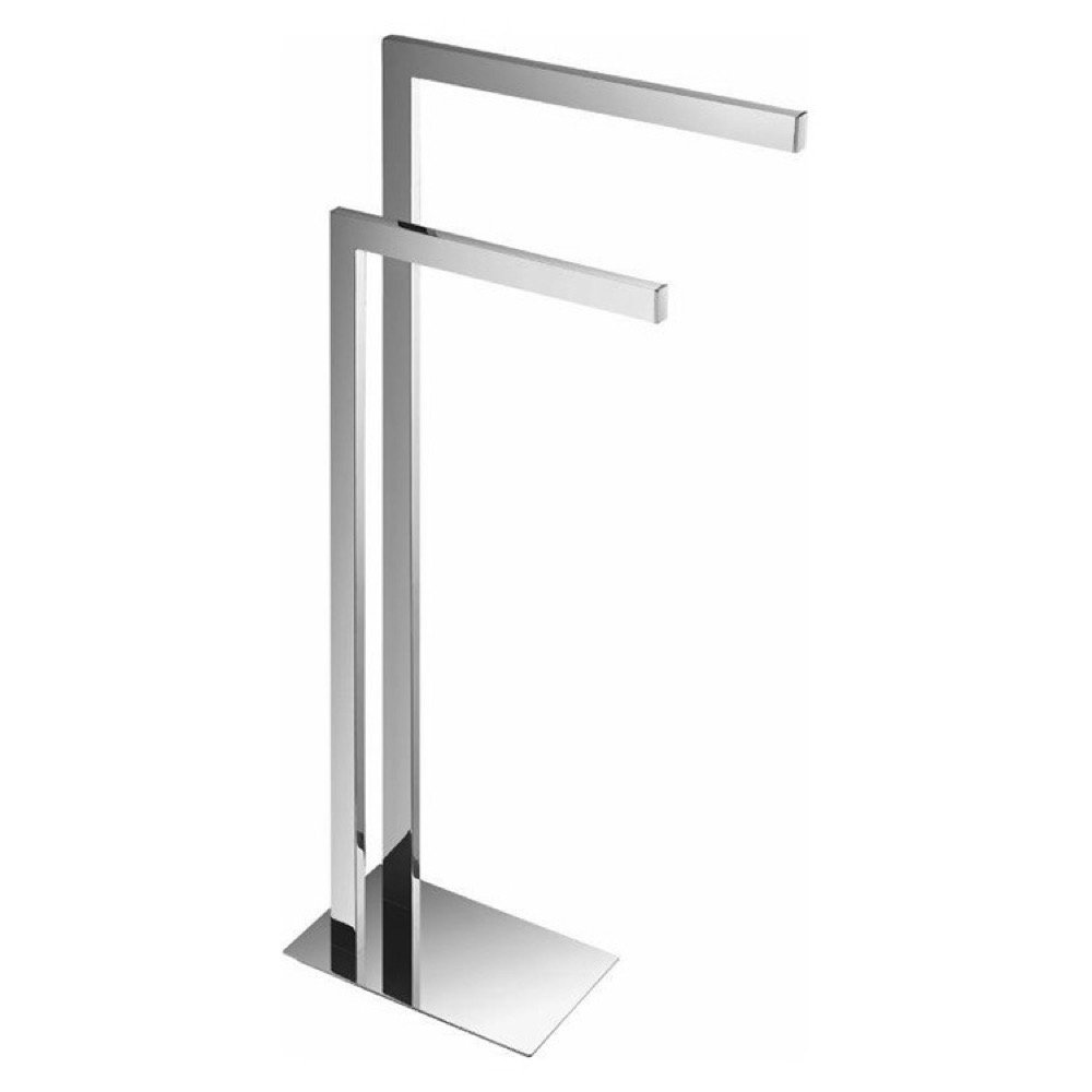 Nameeks NFA015 Chrome NFA Towel Stand - Durable Bathroom Towel Rack for Home, Hotel & Spa - Space-Saving & Rust-Resistant Design