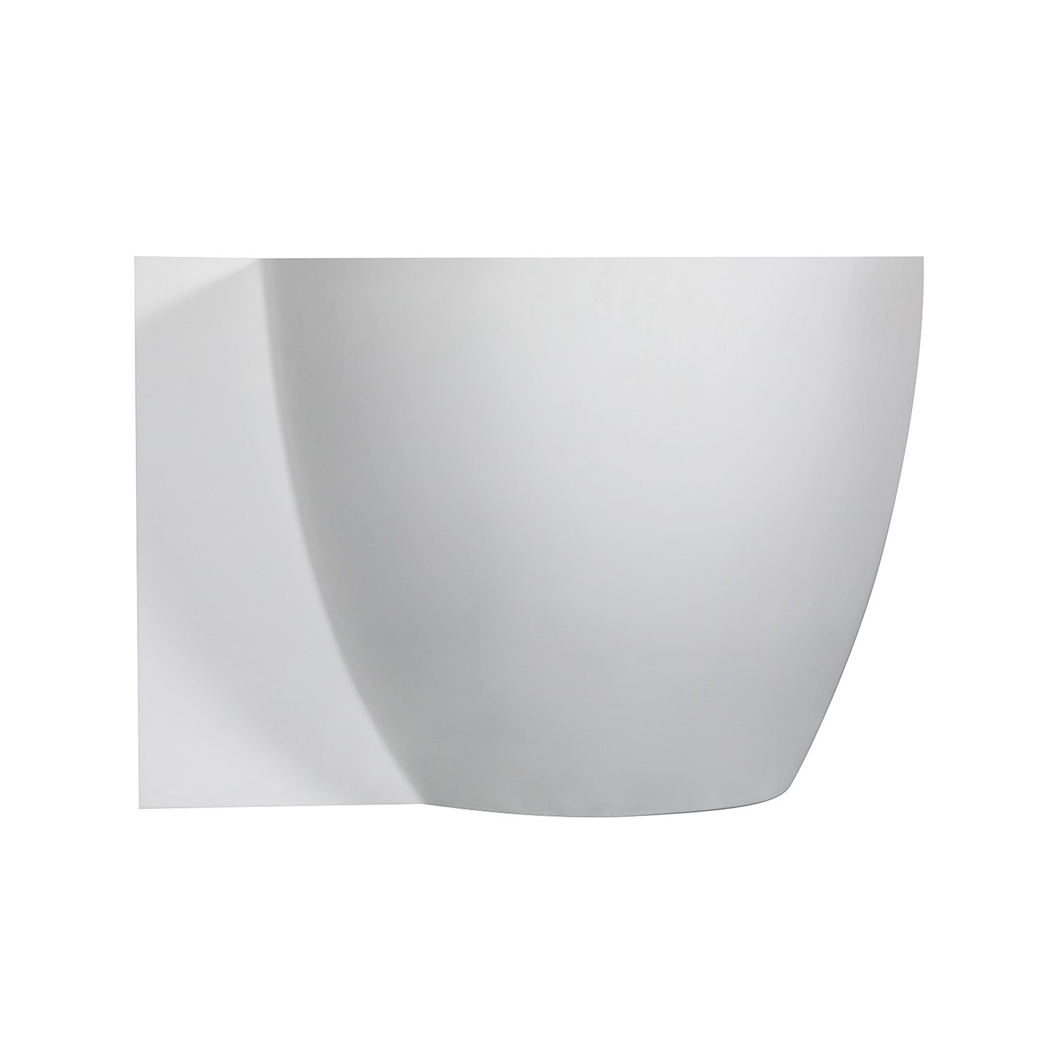 Arcticstone 63-Inch Freestanding Oval Bathtub - Matte White Solid Surface Double-Ended Soaking Tub with Drain | Perfect for Luxury Bathrooms & Spa-Like Relaxation at Home