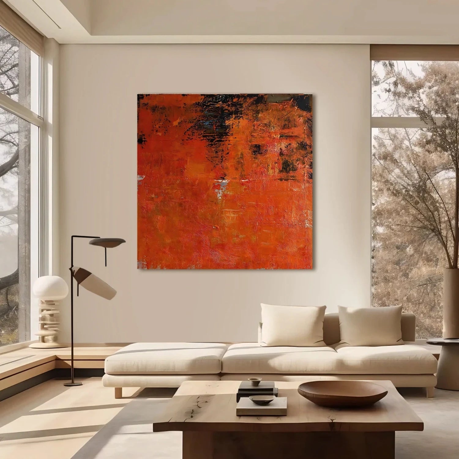 Abstract Painting #AB 331 - Modern Wall Art for Living Room, Bedroom & Office Decor | Large Canvas Artwork for Home & Office