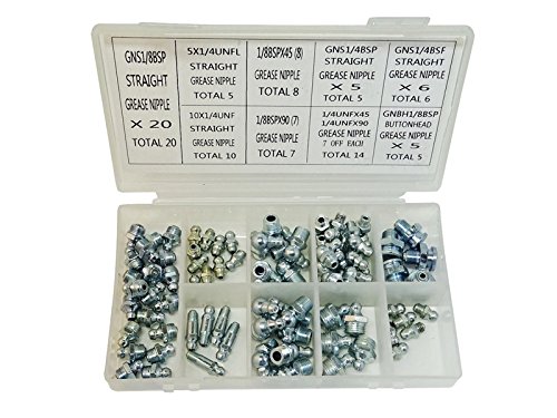 Lumatic Grease Nipple Selection Box - Imperial Size Assortment for Industrial Machinery Lubrication & Maintenance