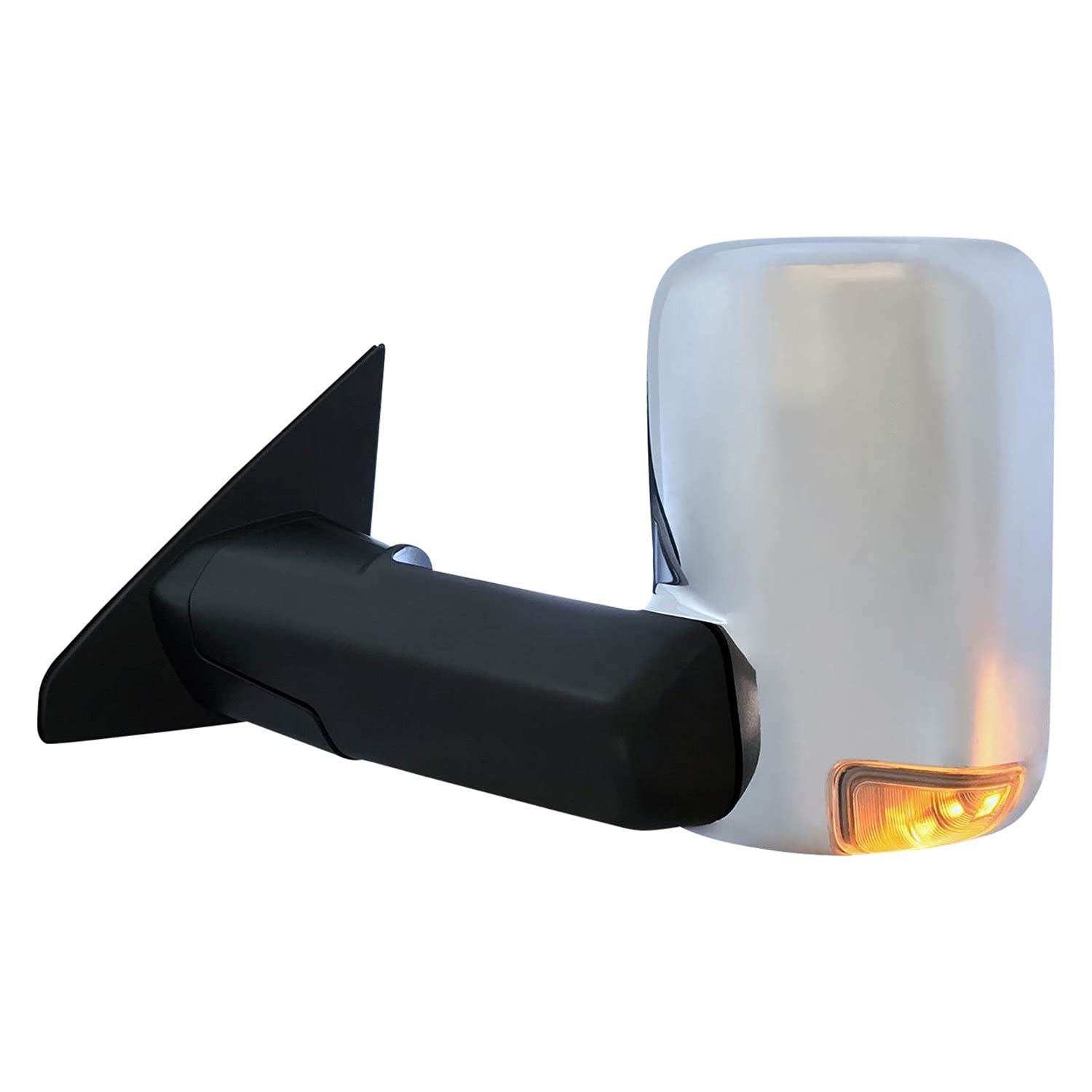 Replace CH1320460 - Heated Power Towing Mirror for Driver Side - Perfect for Trucks, Towing & Winter Driving