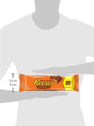 REESE'S Peanut Butter Cups - King Size Chocolate Candy (24 Pack) | Perfect for Halloween Treats, Party Favors & Office Snacks