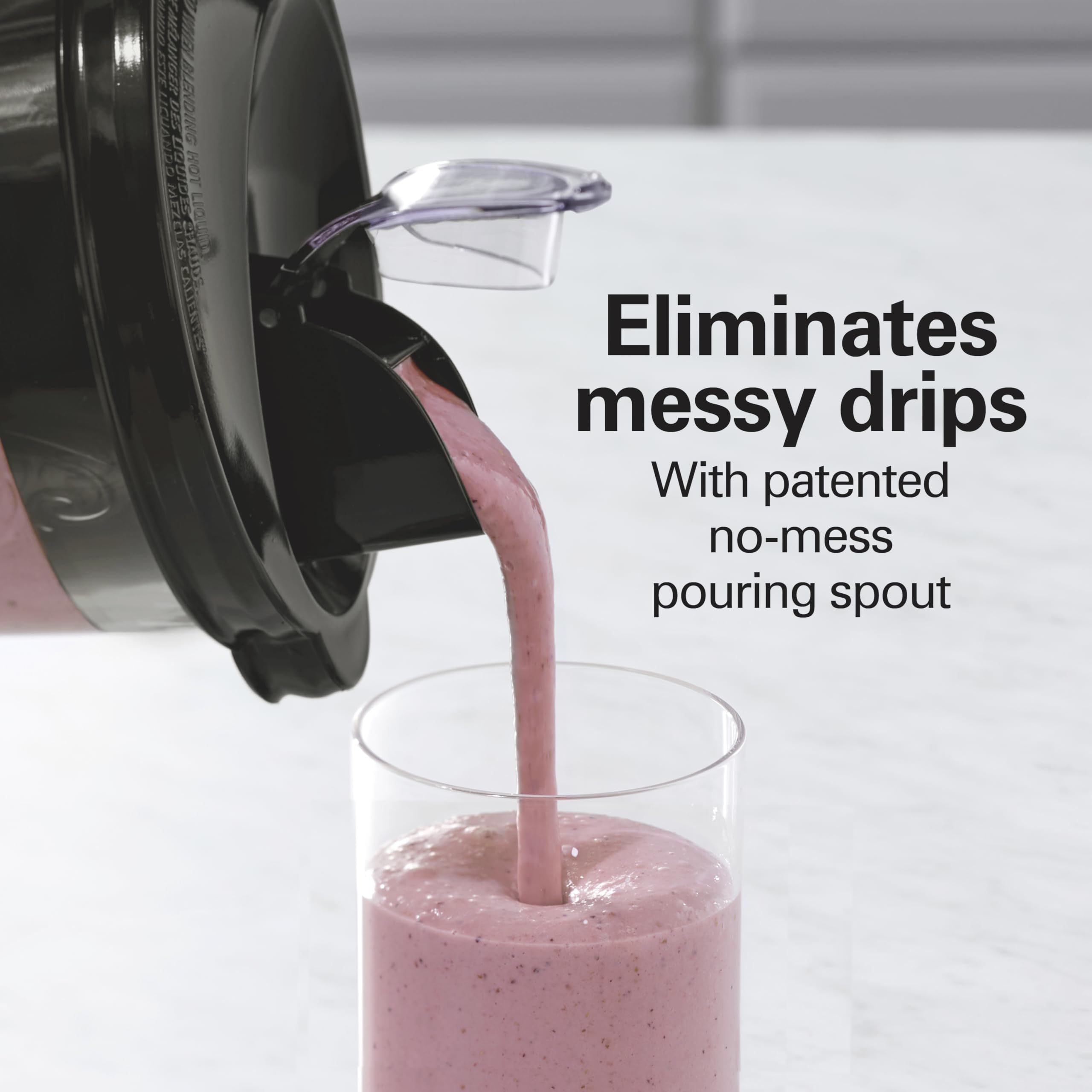 Hamilton Beach Wave Action Blender 800W - Stainless Steel Ice Crushing Blades, 40oz Glass Jar & 20oz Travel Jar - Perfect for Smoothies, Shakes, Protein Drinks - Quiet Design, Gray (58181) - Ideal for Home Kitchen, Gym, Office & Healthy Lifestyle