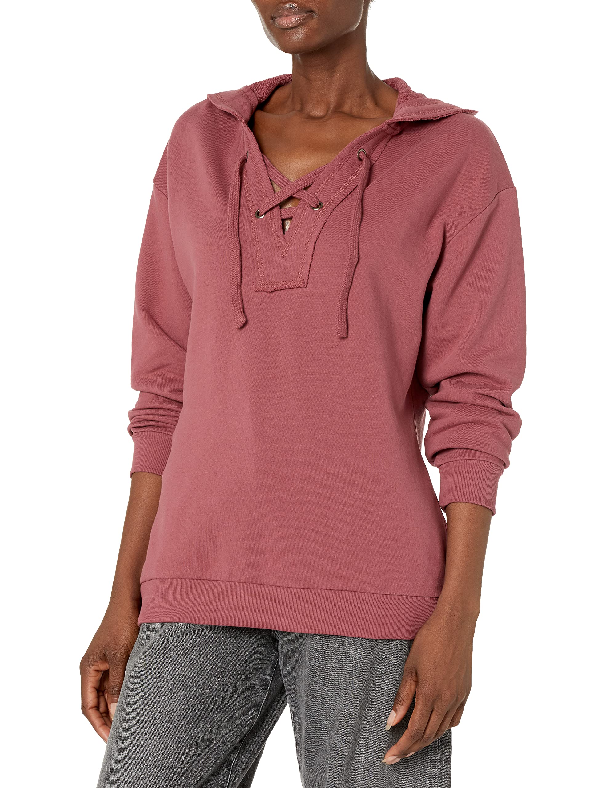 Jag Jeans Women's Lace-Up Hoodie | Stylish Zip-Up Sweatshirt for Casual Wear & Outdoor Activities