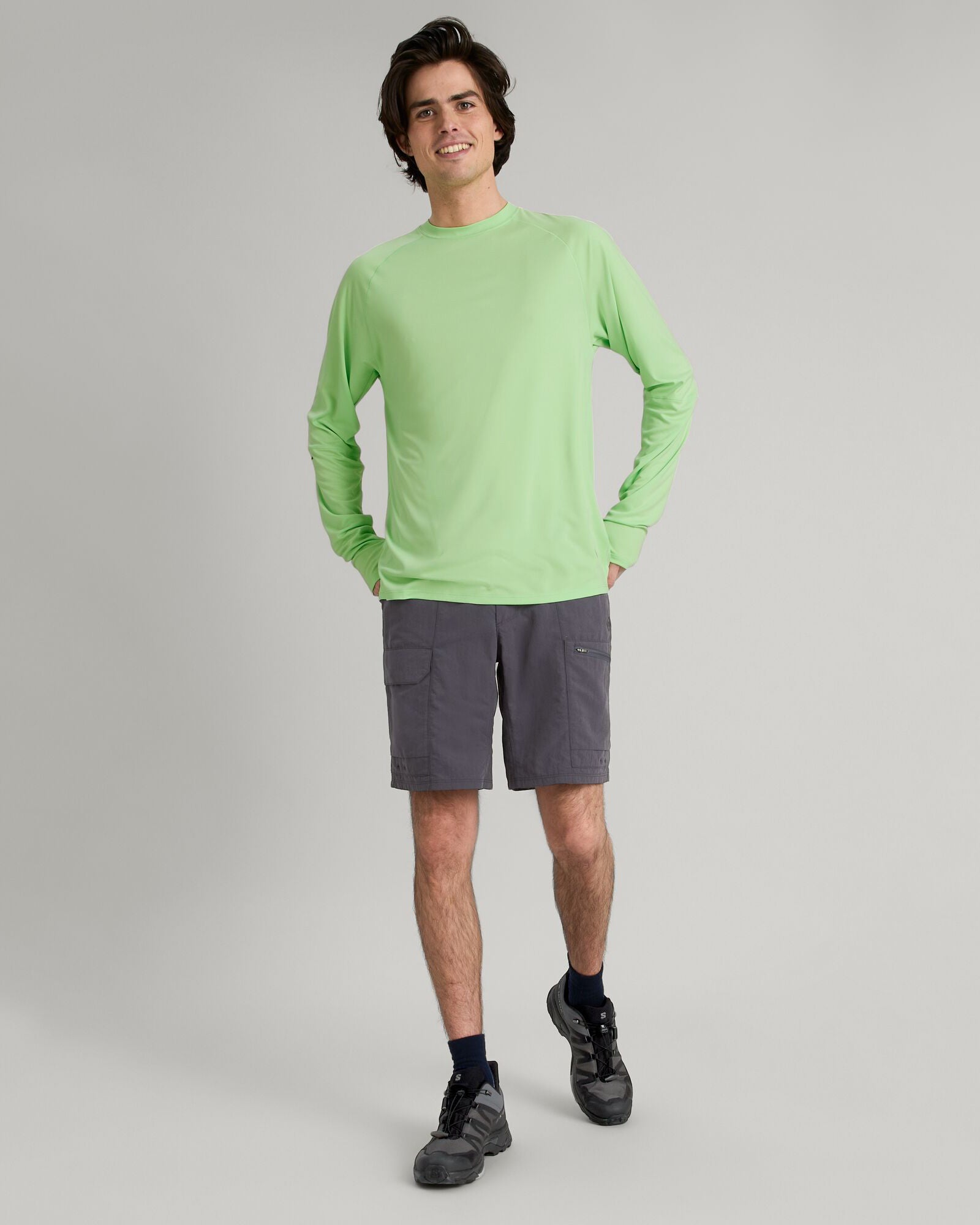 Men's SUN Stopper UPF 50+ Long Sleeve UV Protection Shirt - Lightweight Quick-Dry Sun Shirt for Hiking, Fishing & Outdoor Activities